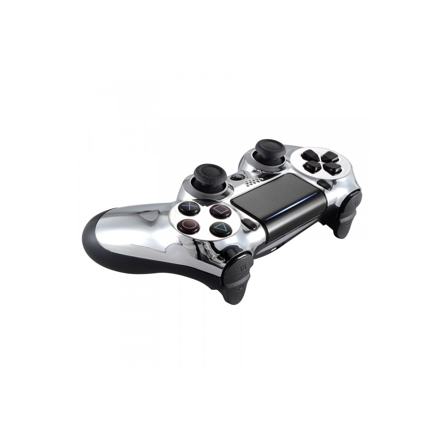 Chrome Silver Edition Front Housing Shell Faceplate for Playstation 4 PS4 Slim PS4 Pro Controller