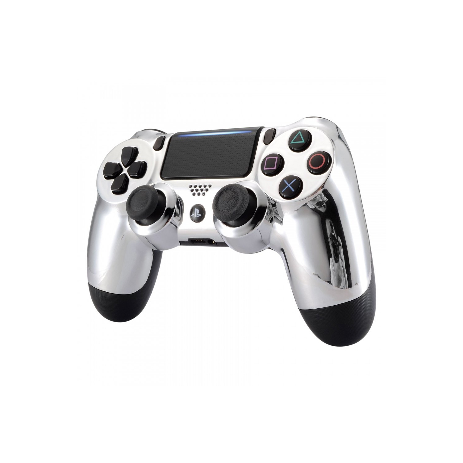 Chrome Silver Edition Front Housing Shell Faceplate for Playstation 4 PS4 Slim PS4 Pro Controller