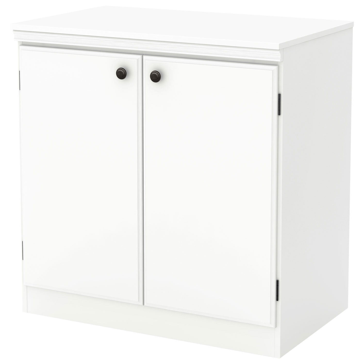 Armoire de rangement Morgan à 2 tiroirs - Blanc pur