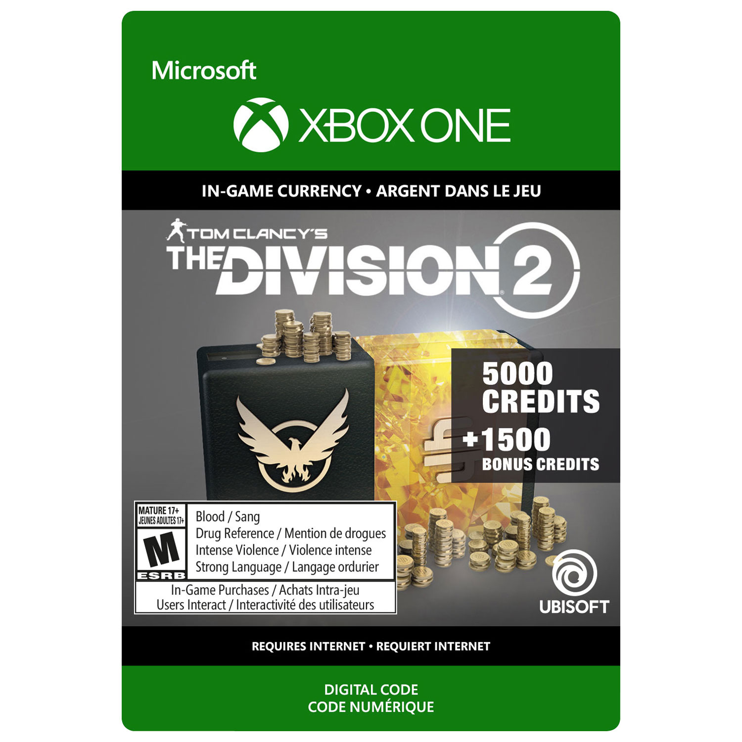 Tom Clancy's The Division 2: 6500 Premium Credits Pack (Xbox One) - Digital Download
