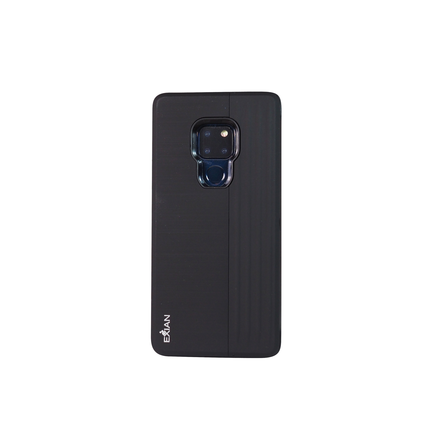 Exian Huawei Mate 20 Armored Case with Stand and Card Slot Black