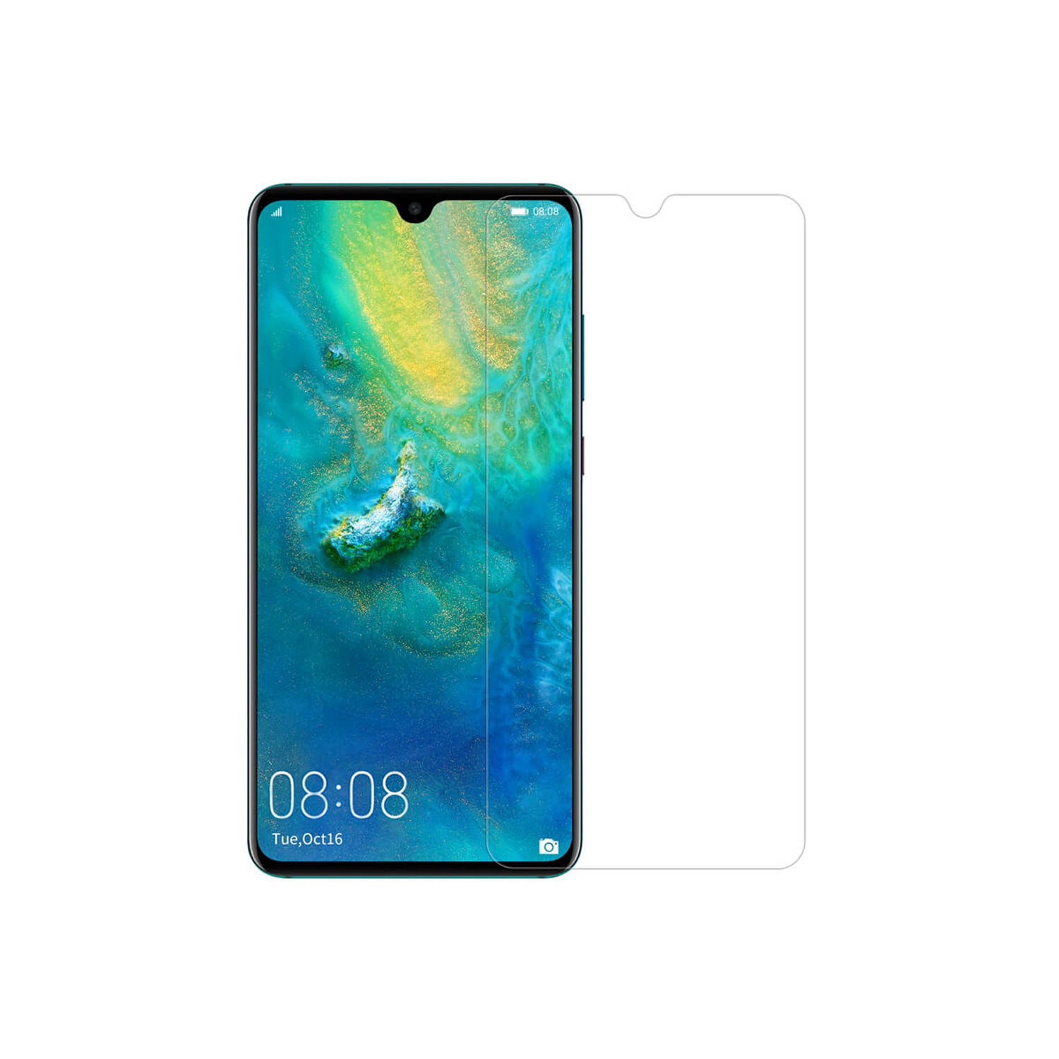 Étui en verre trempé d’Exian pour Mate 20 Pro de Huawei - transparent