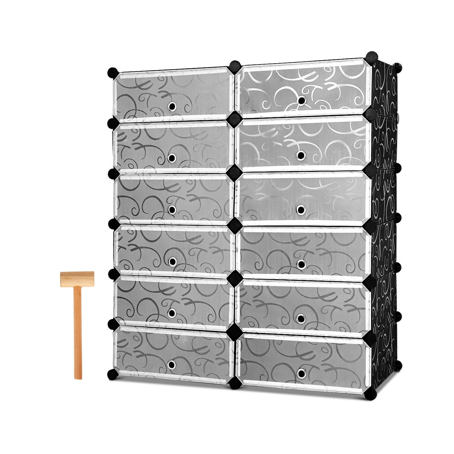 Costway 12 Cubic Portable Shoe Rack Shelf Cabinet Storage Closet Organizer Best Buy Canada