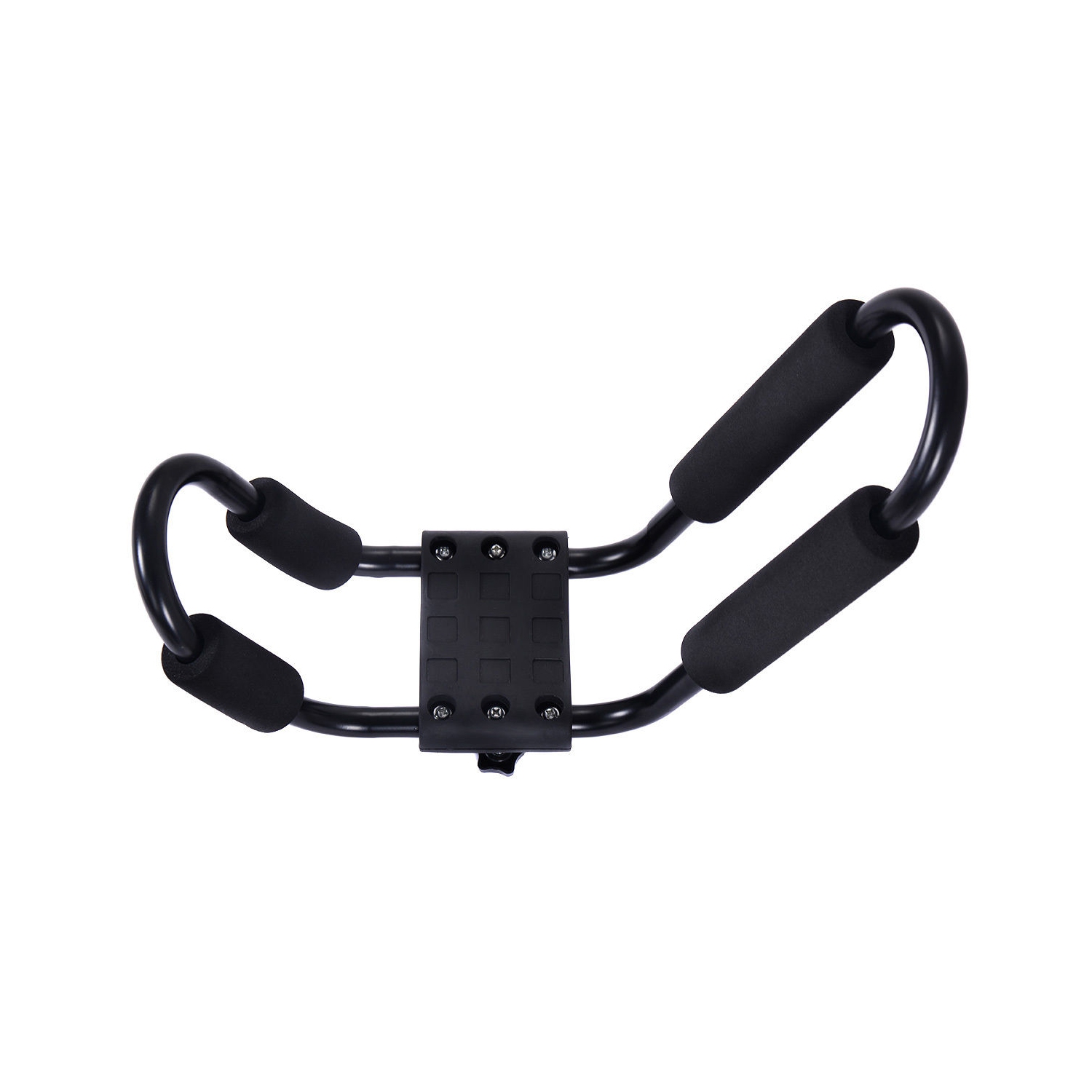 COSTWAY Lot de 4 Support de Kayak Barres de Toit de Voiture pour Kayaks Transport en Sécurité en Forme de U Anti-Friction pour Voyager 36 x 20 x 15