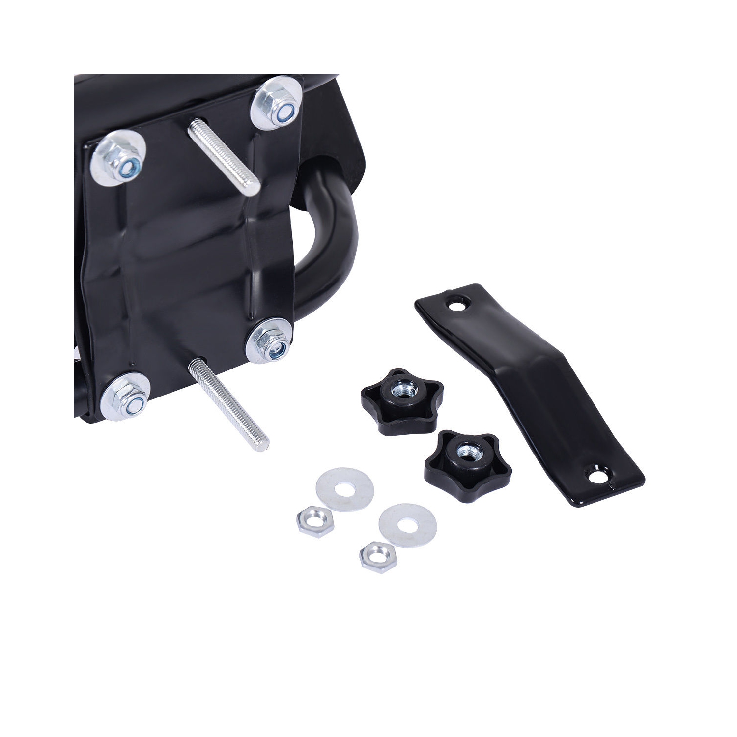 COSTWAY Lot de 4 Support de Kayak Barres de Toit de Voiture pour Kayaks Transport en Sécurité en Forme de U Anti-Friction pour Voyager 36 x 20 x 15