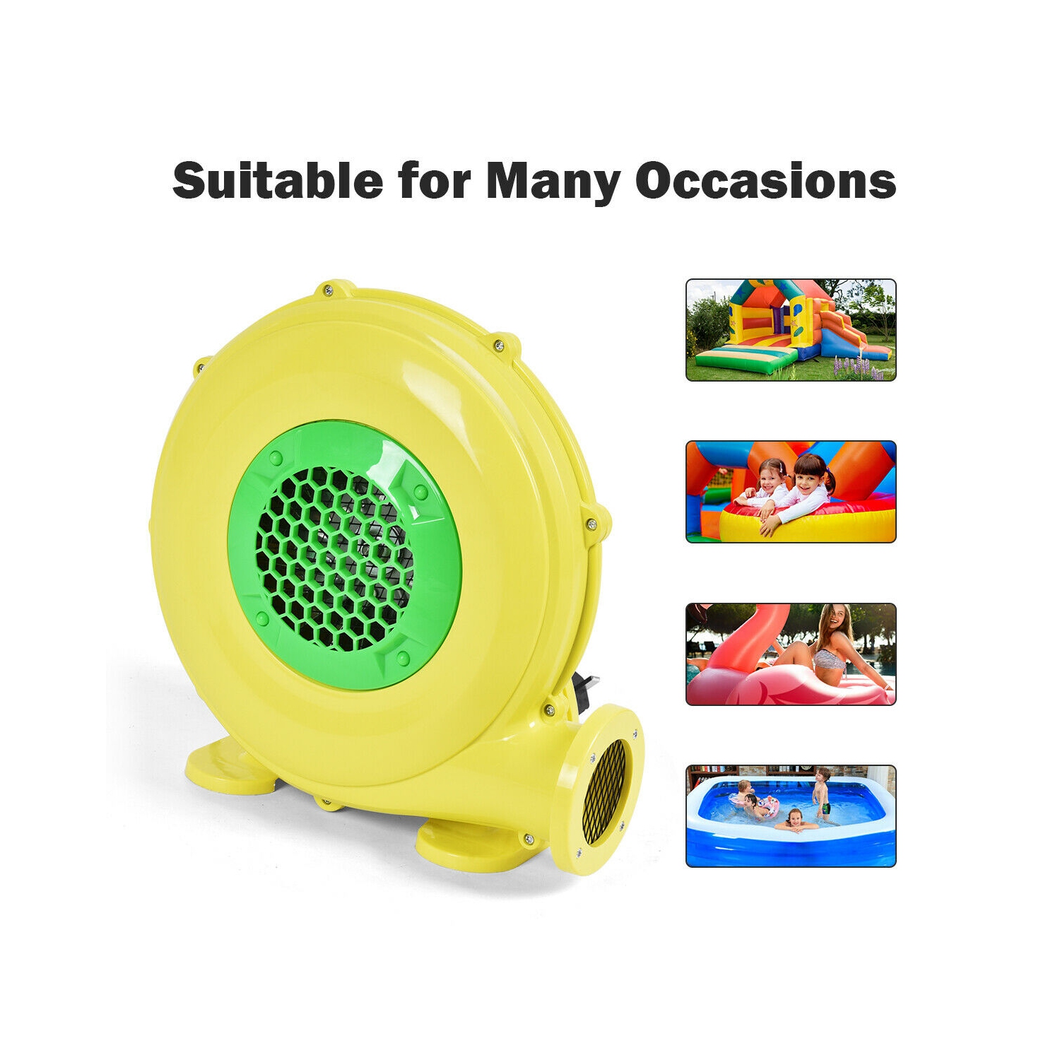 Gonfleur pour château gonflable Costway 480 Watts 0,64 CV