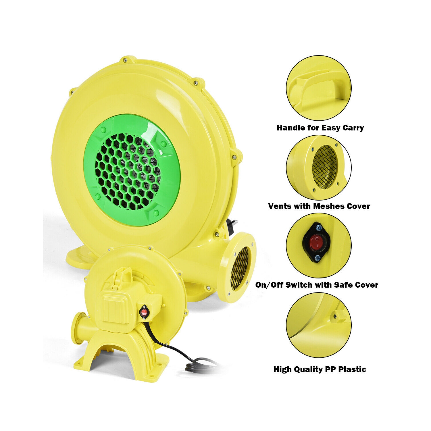 Gonfleur pour château gonflable Costway 480 Watts 0,64 CV