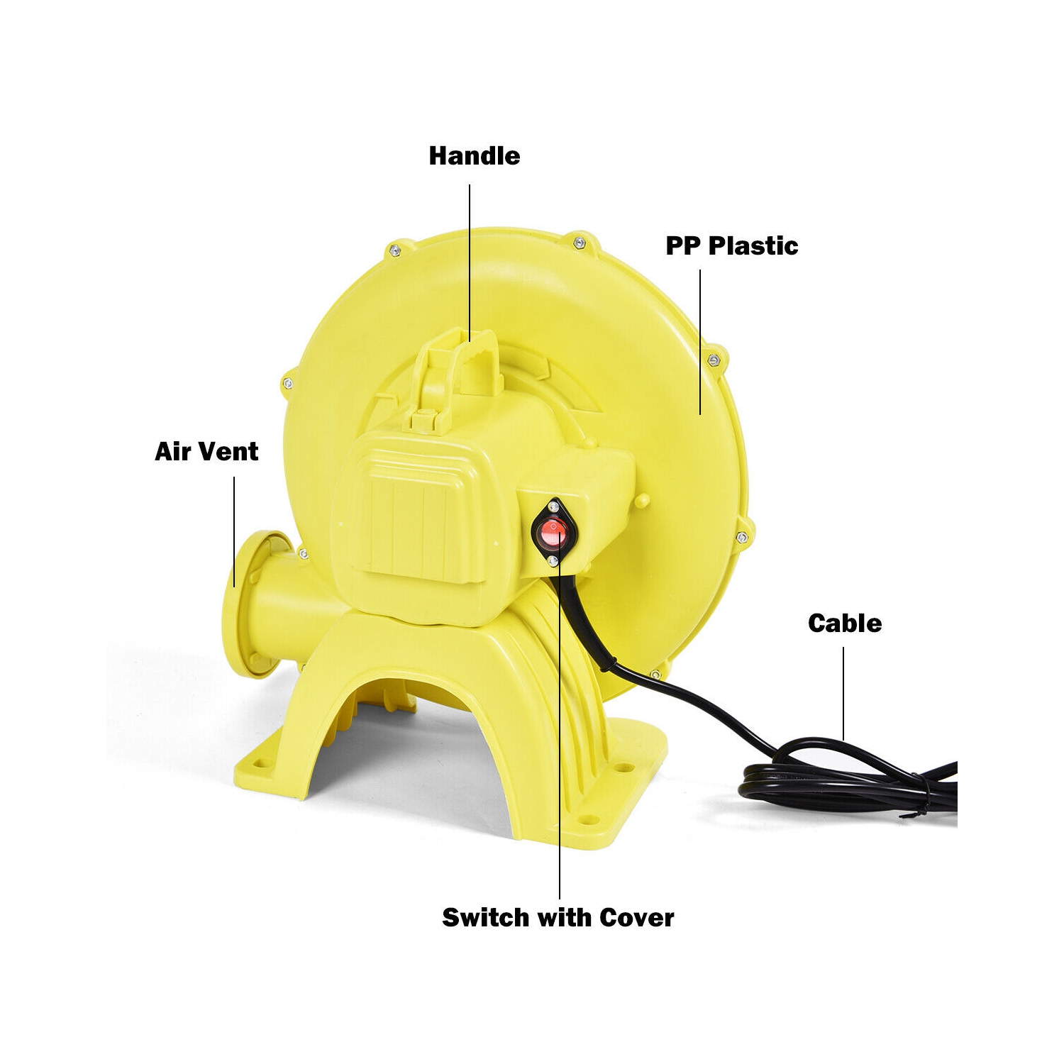 Gonfleur pour château gonflable Costway 480 Watts 0,64 CV