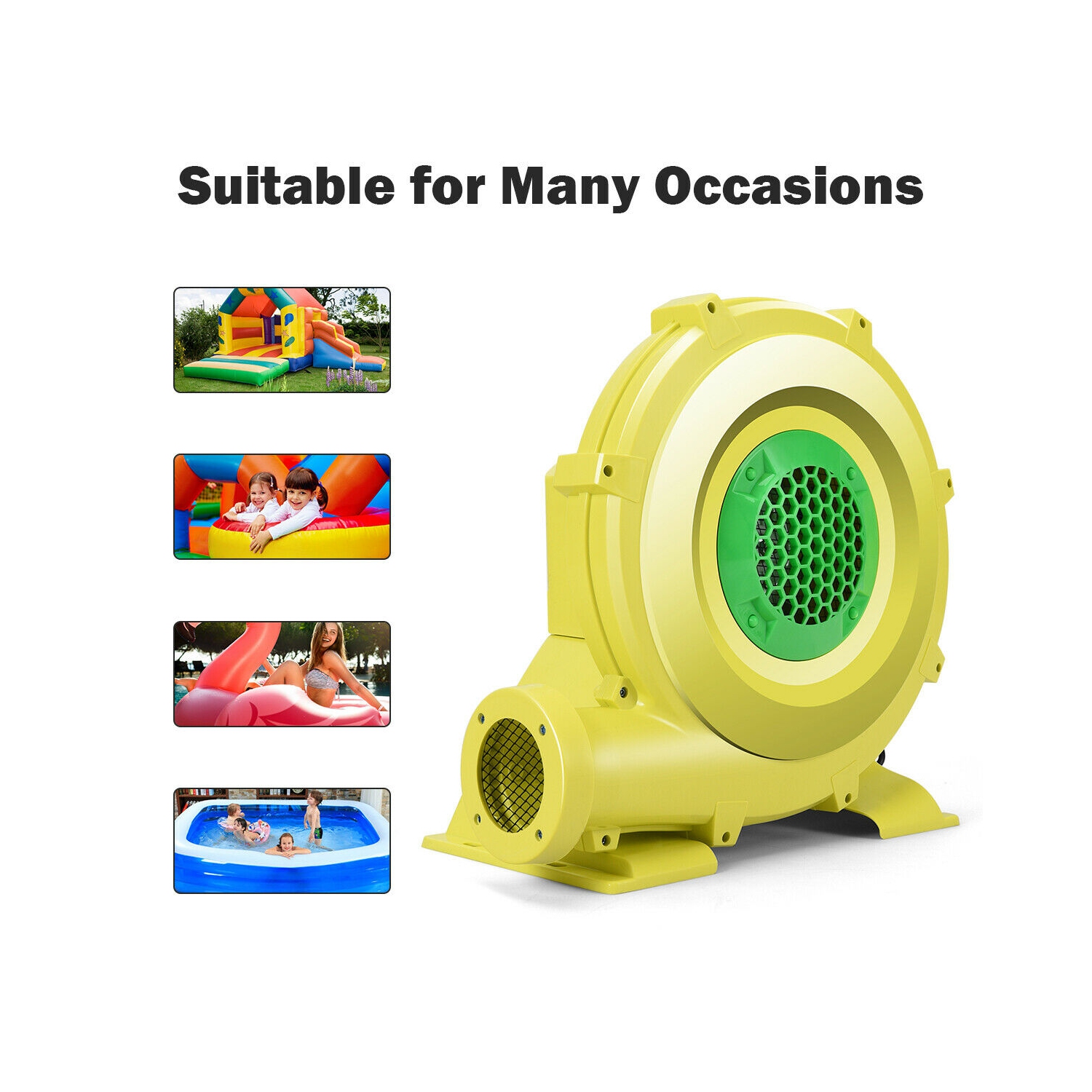 Gonfleur pour château gonflable Costway 735 Watts 1 CV