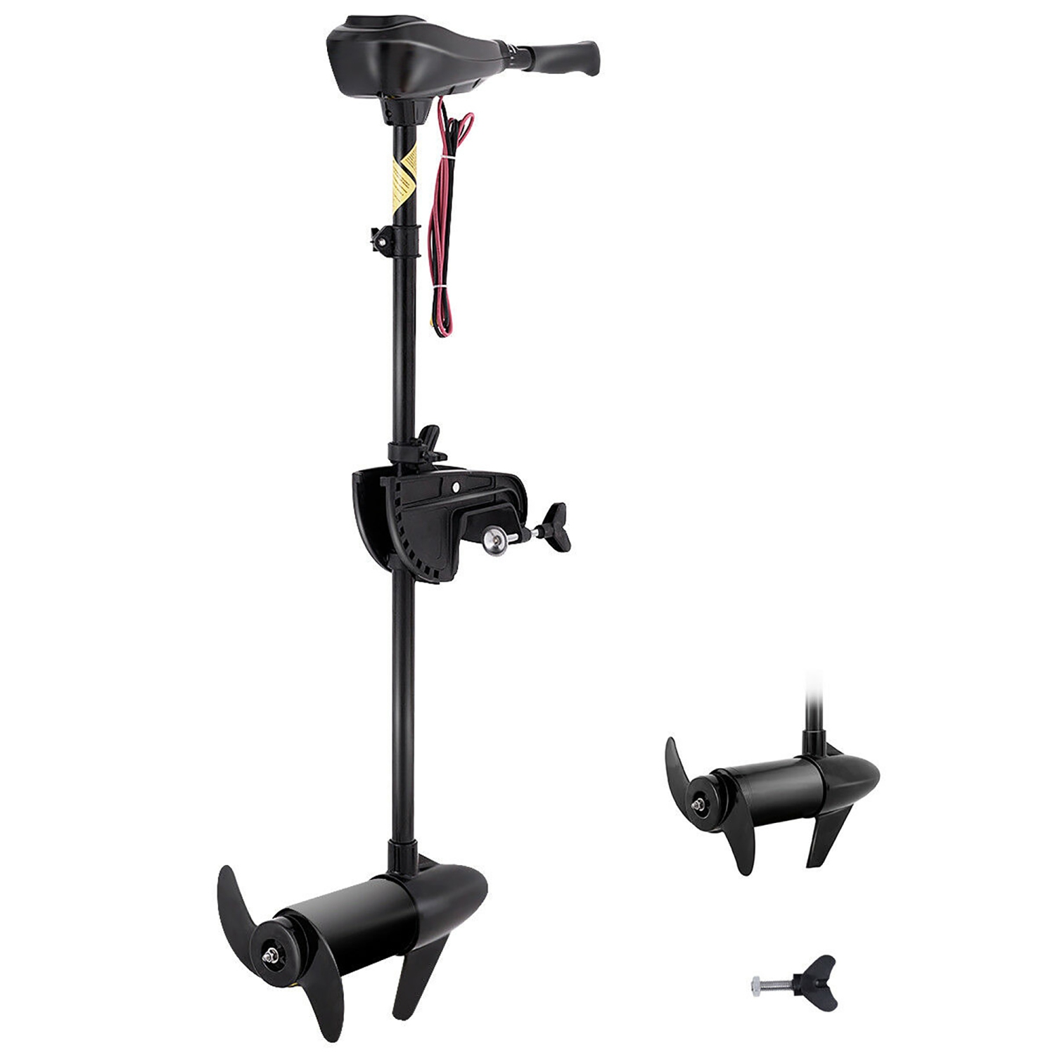 Costway 46lbs Freshwater Transom Mounted Trolling Motor 36" Shaft