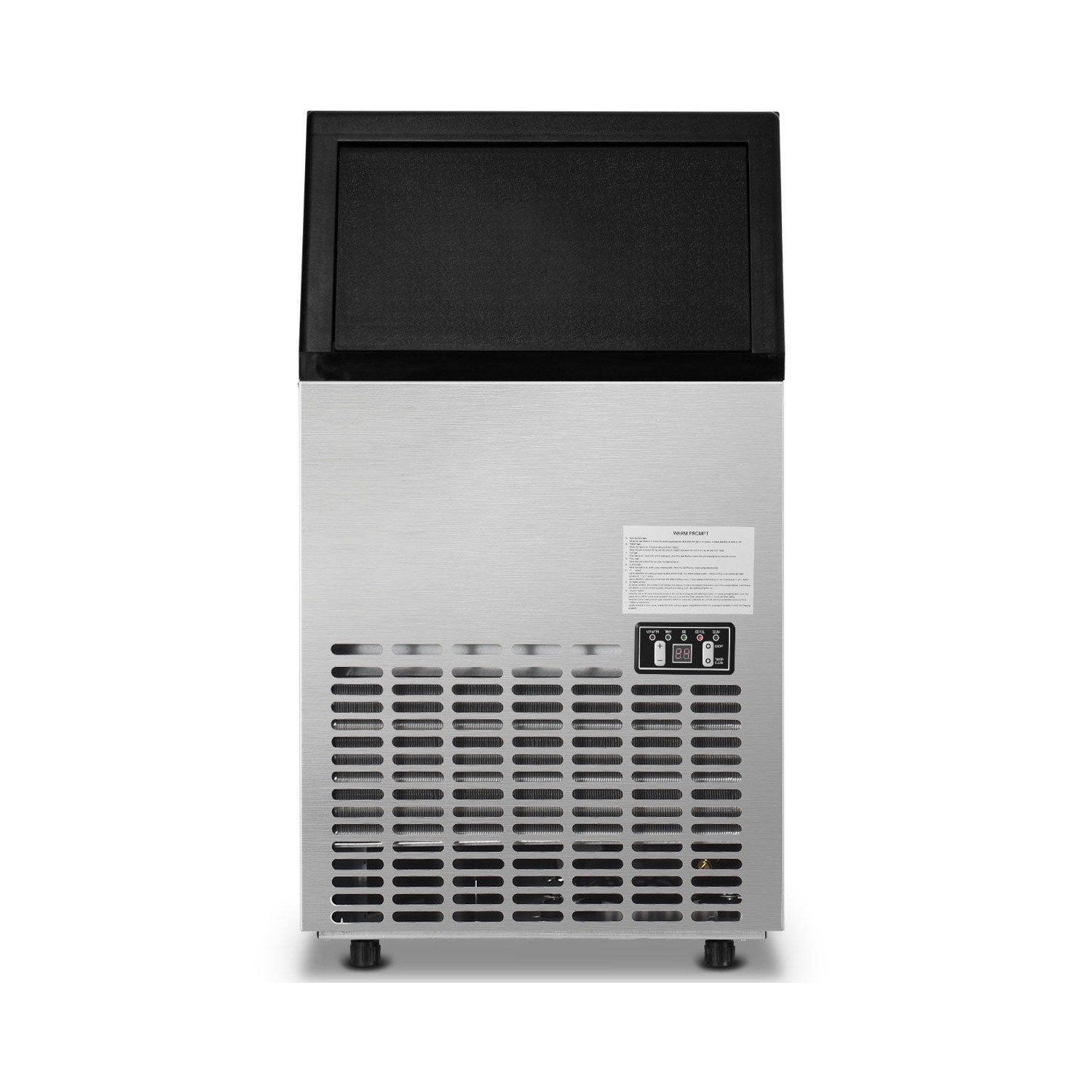 Costway Built-In Stainless Steel Commercial 110Lbs/24H Ice Maker Portable Ice Machine