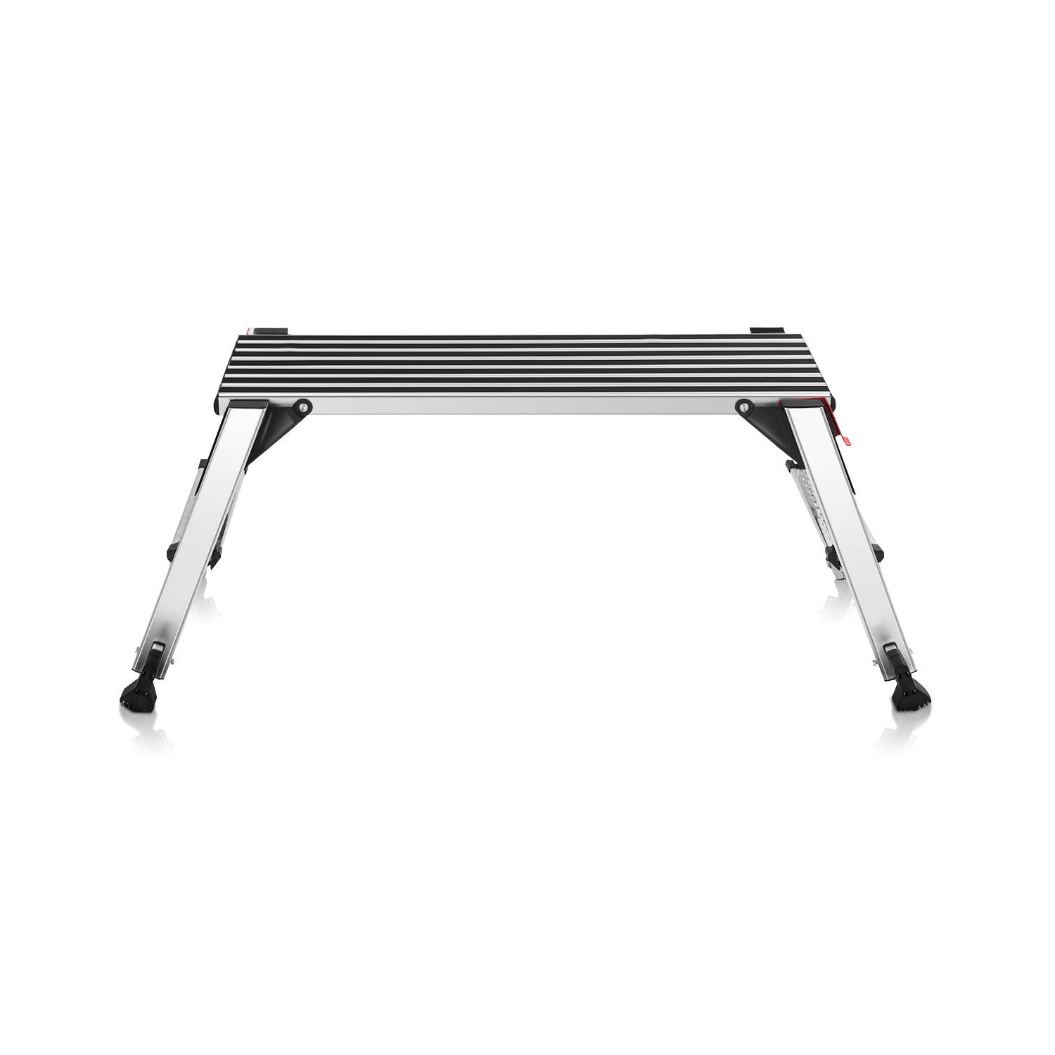 330lbs Aluminum Step Stool Folding Bench Work Platform Non-slip Drywall Ladder