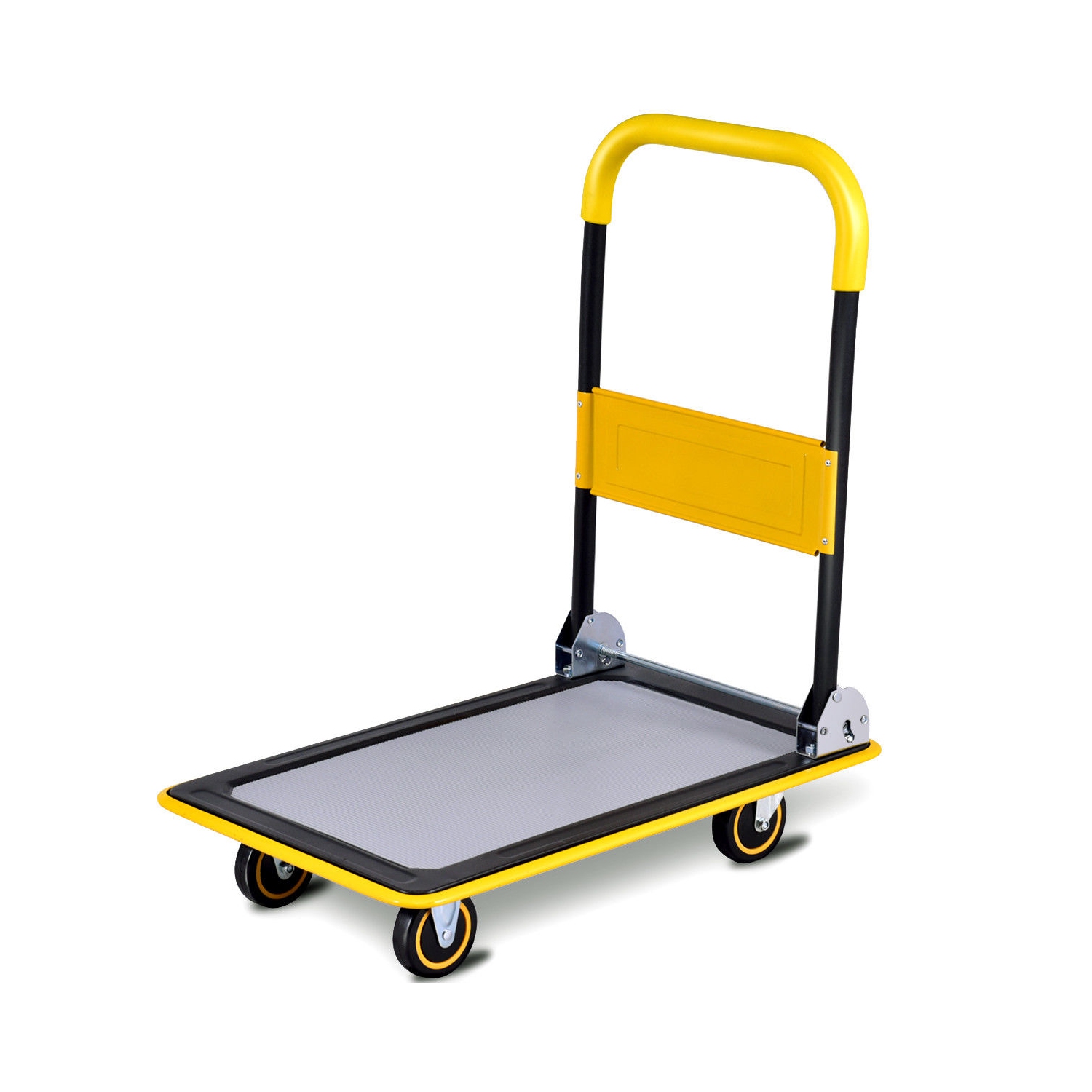 330lbs Folding Platform Cart Dolly Push Hand Truck Moving Warehouse Foldable