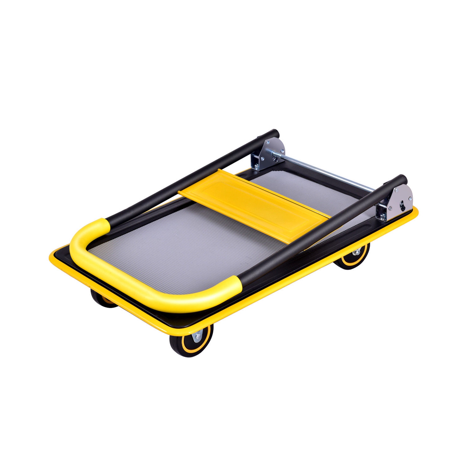 330lbs Folding Platform Cart Dolly Push Hand Truck Moving Warehouse Foldable