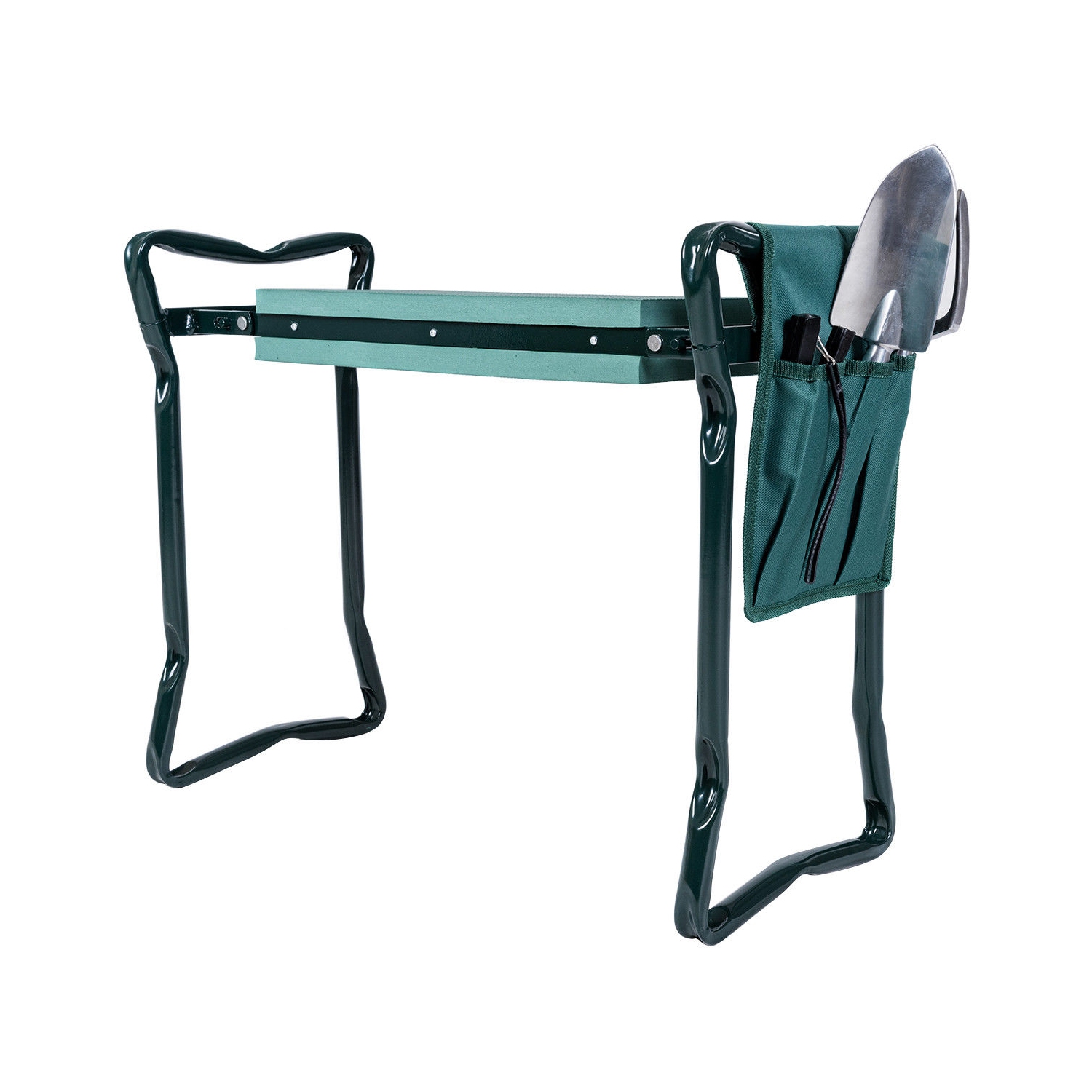 Support de genoux de jardinage robuste et pliable de Costway pour siège de jardin