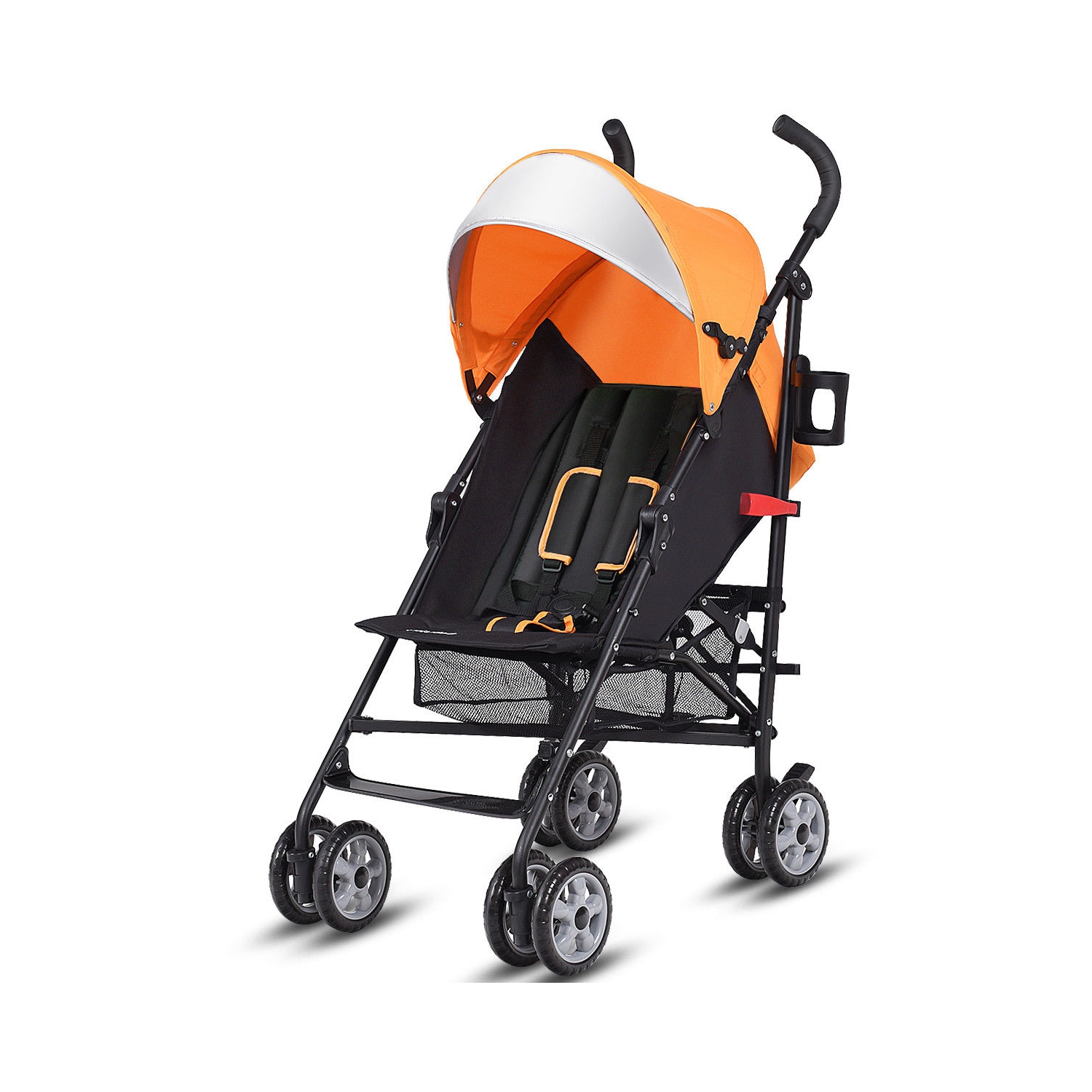 Folding Lightweight Baby Toddler Umbrella Travel Stroller w/ Storage Basket