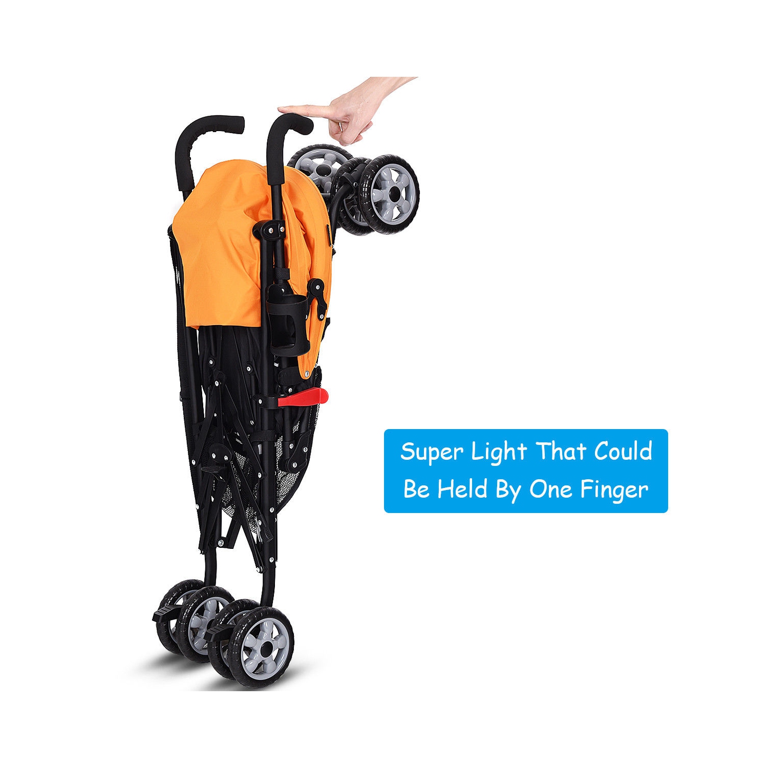 Folding Lightweight Baby Toddler Umbrella Travel Stroller w/ Storage Basket