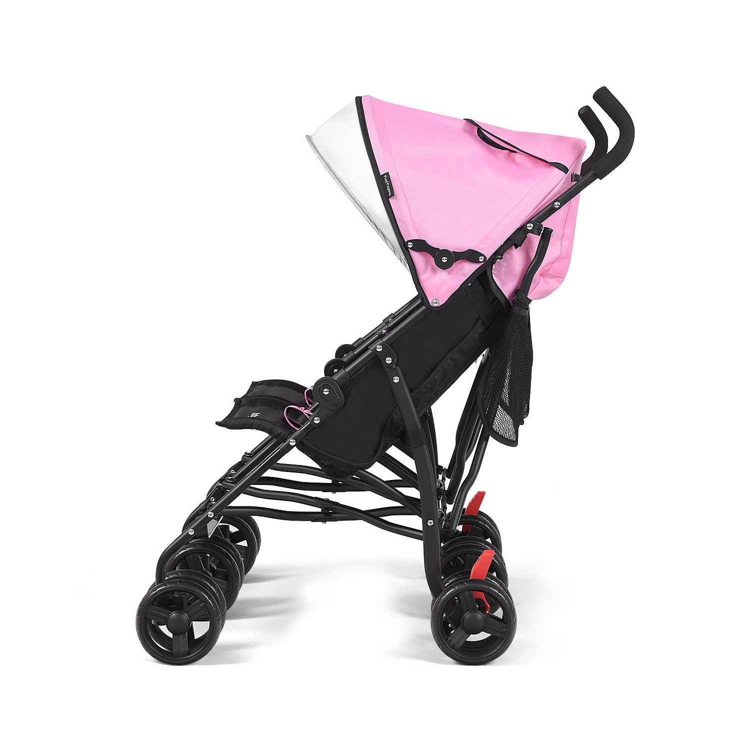Twin Baby Double Stroller Kids Ultralight Umbrella Stroller Pushchair Pink