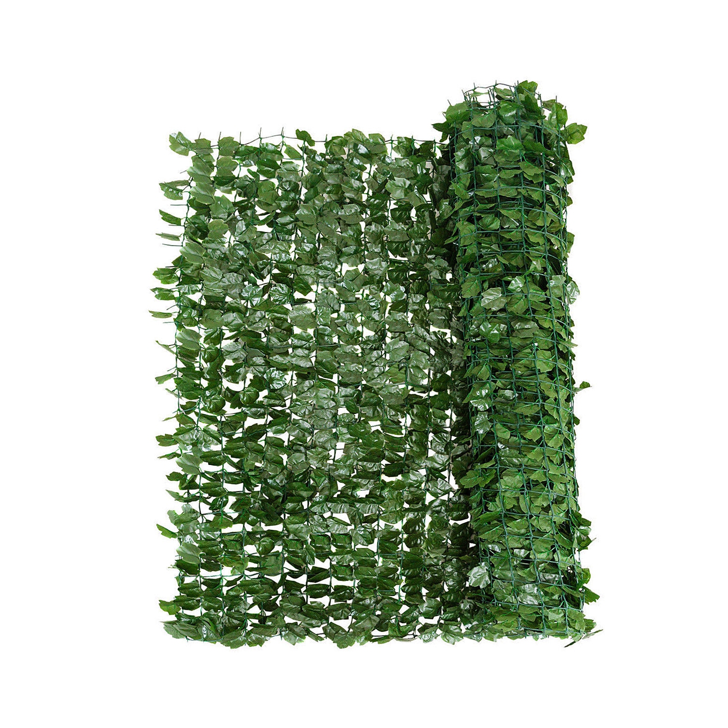 Écran de confidentialité artificiel en forme de feuille imitation lierre de 59 x 95 po de Costway pour clôture