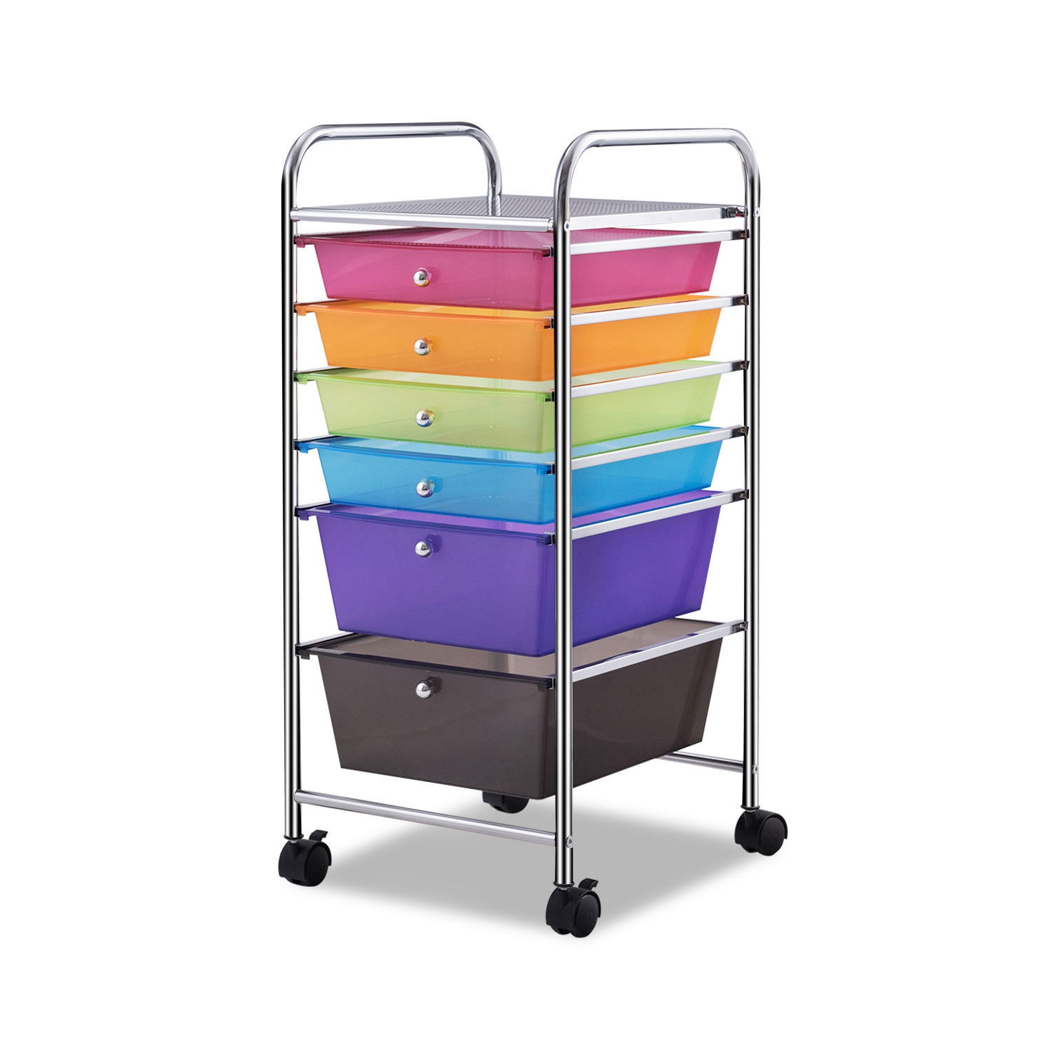 6 Drawer Rolling Storage Cart Tool Organizer Scrapbook Paper Office School