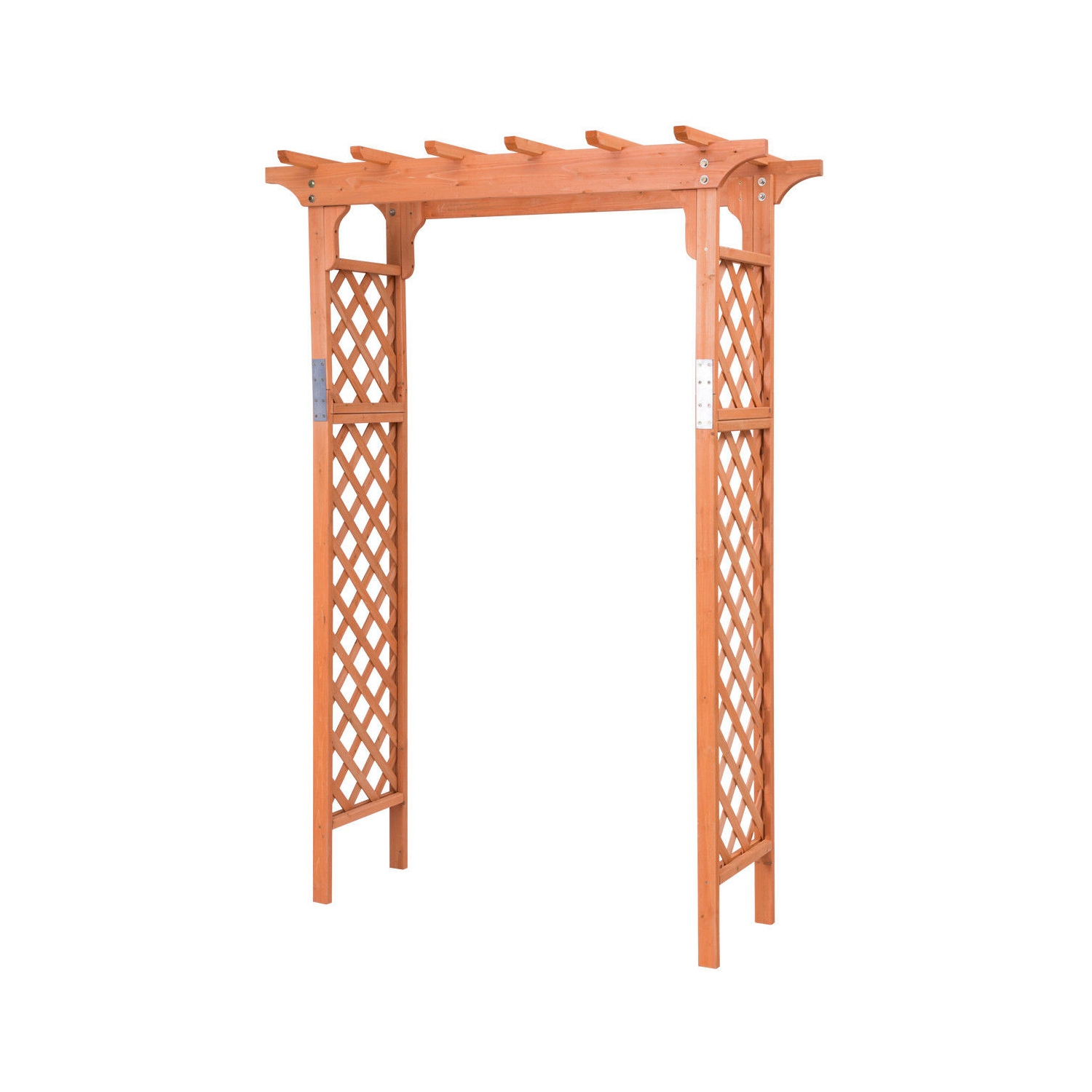 Arbor – jardinière de jardin en arche en bois de plus de 7 pi, pergola pour l'extérieur
