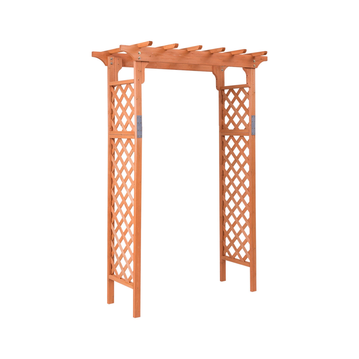 Arbor – jardinière de jardin en arche en bois de plus de 7 pi, pergola pour l'extérieur