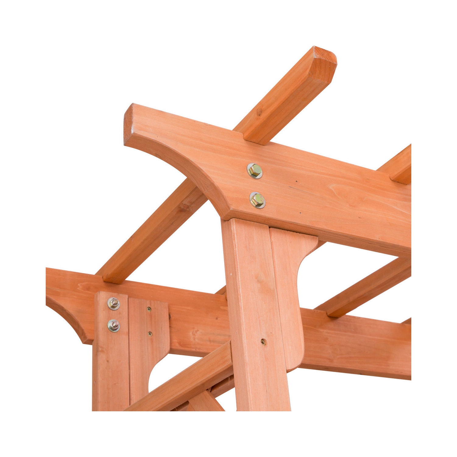 Arbor – jardinière de jardin en arche en bois de plus de 7 pi, pergola pour l'extérieur