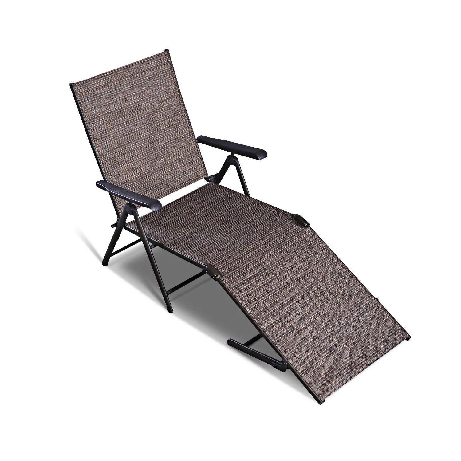 Chaise longue inclinable pour piscine de Costway, meubles de patio d'extérieur réglables