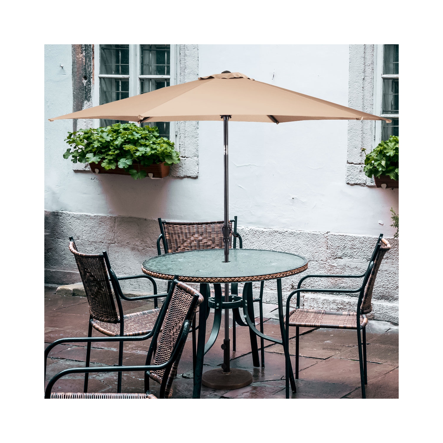 Parasol inclinable 274cm Costway