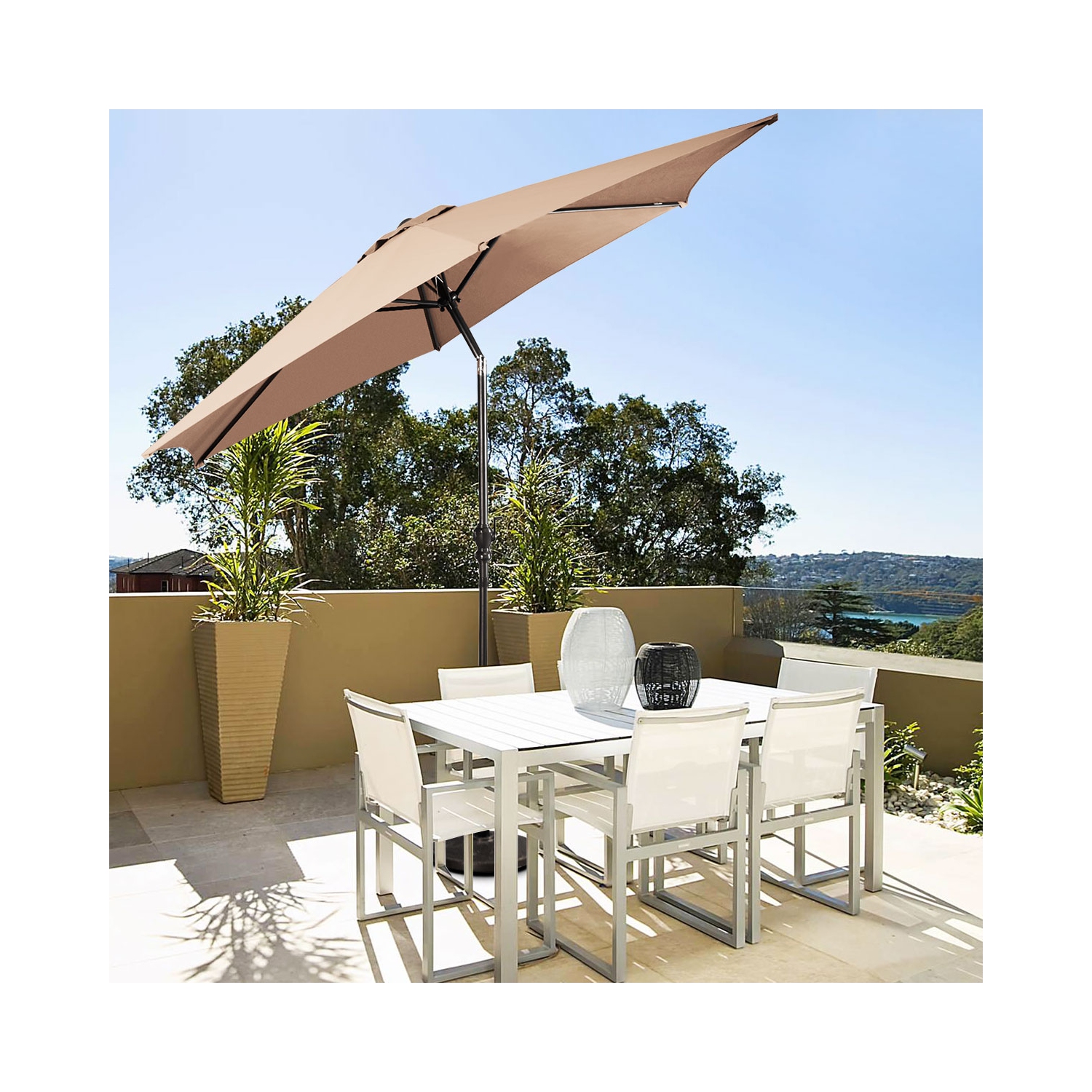 Parasol inclinable 274cm Costway