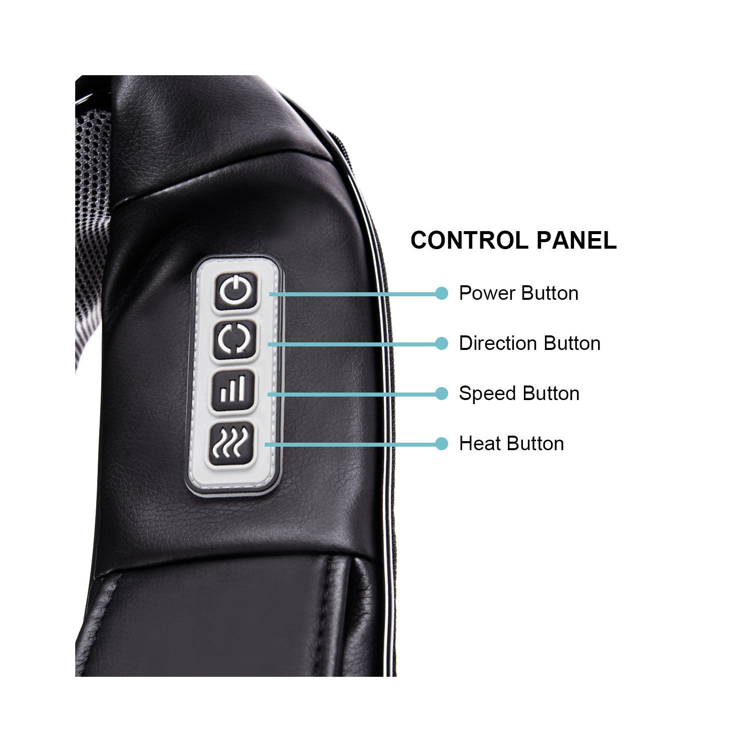 Costway Shiatsu Back & Neck Massager Kneading Shoulder Massage Pillow W/ Heat Straps