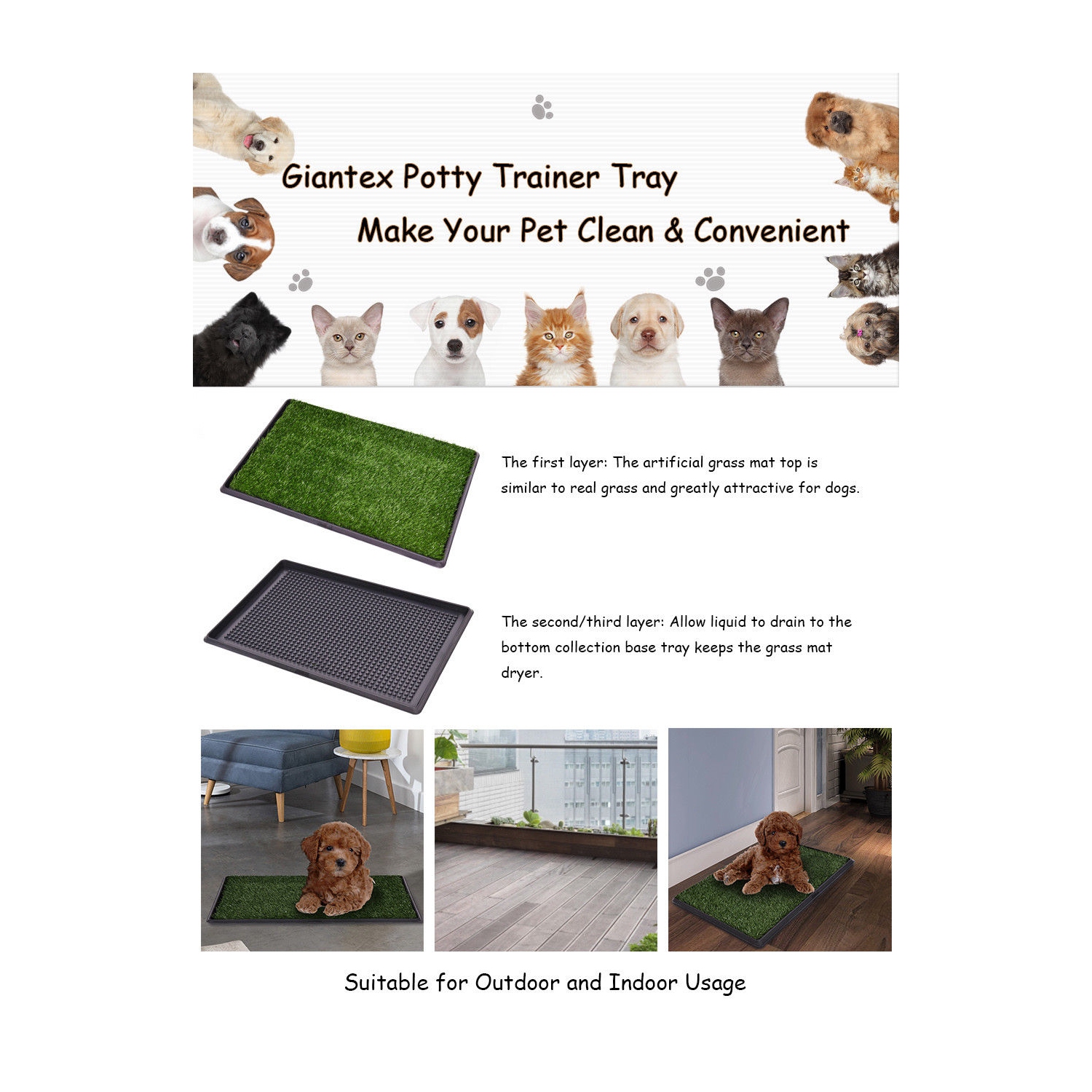 grass potty training mat