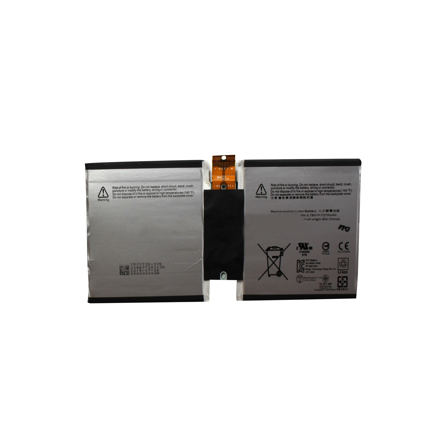 Microsoft Surface 3 Battery Replacement G3HTA007H 7270mAh