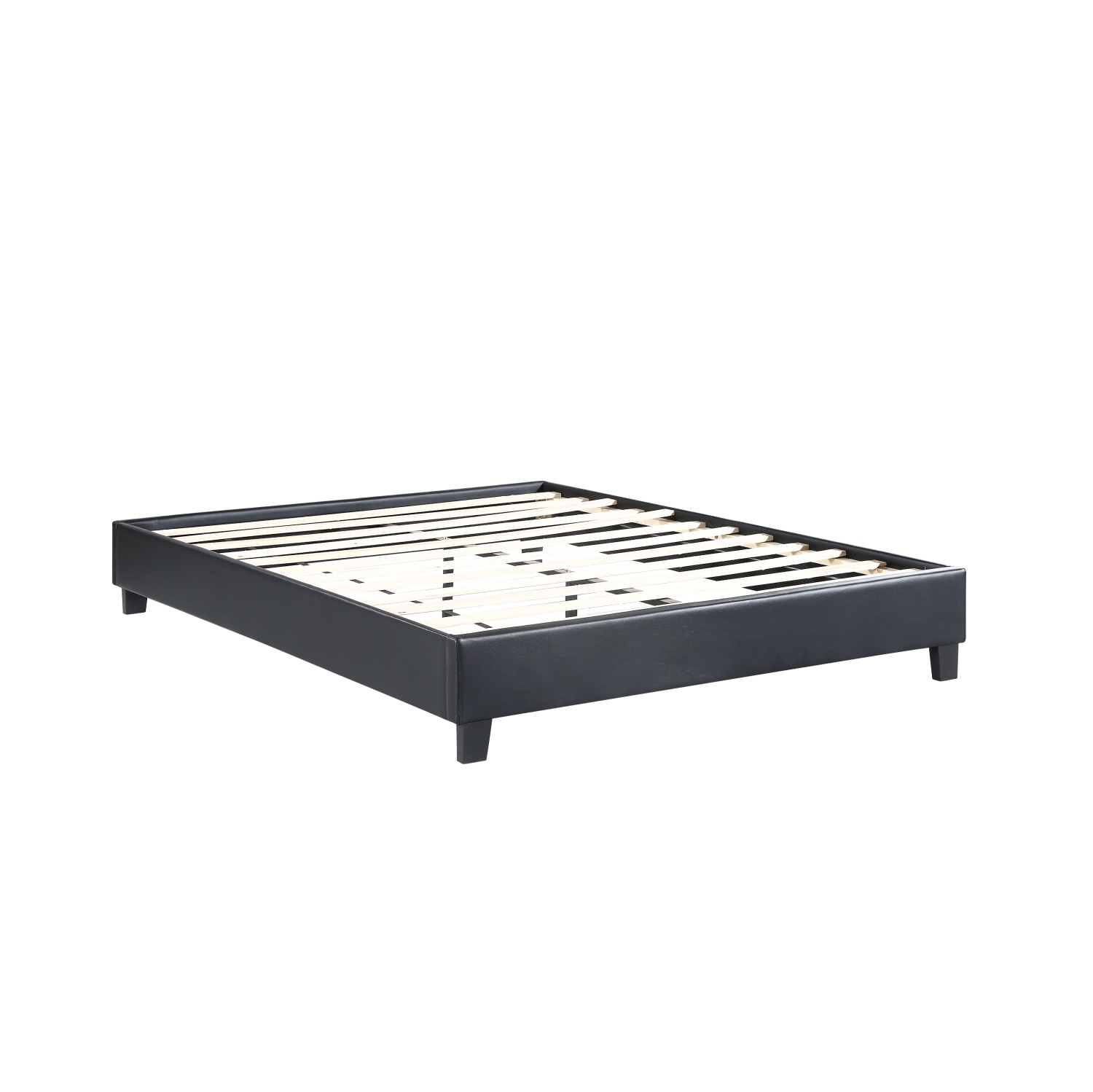Husky® Paragon Upholstered Platform Bed – Double - Black
