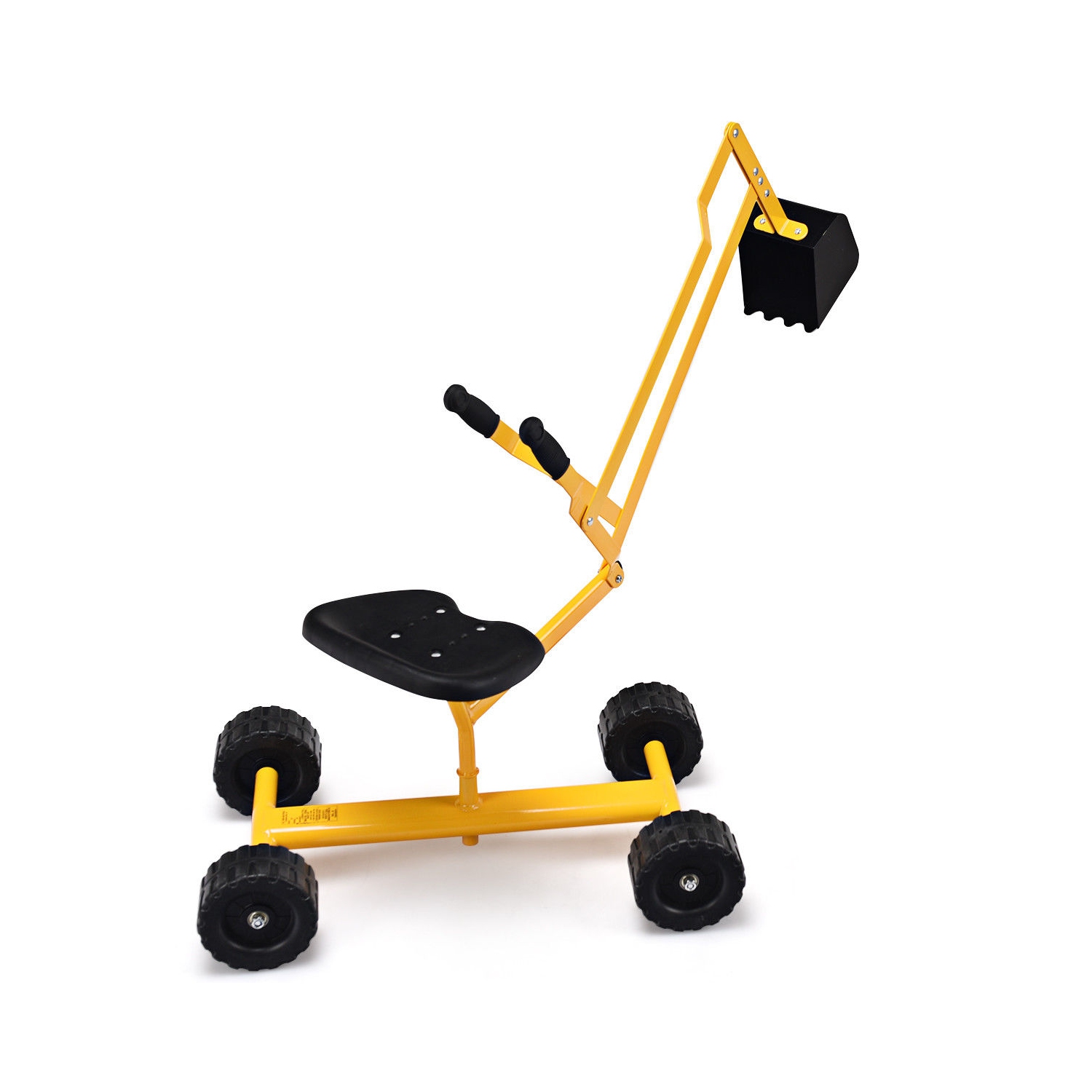 Costway Kid Ride-on Sand Digger Digging Scooper Excavator Heavy Duty Sand Toy