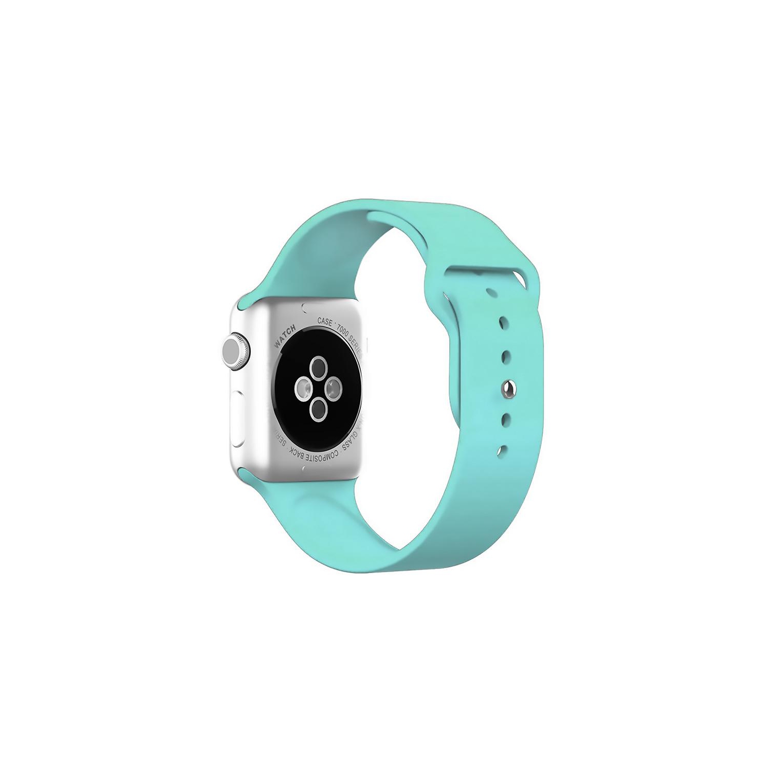Bracelet en silicone menthe de PANDACO pour Apple Watch 42&nbsp;mm/44&nbsp;mm/45&nbsp;mm/46&nbsp;mm/49&nbsp;mm