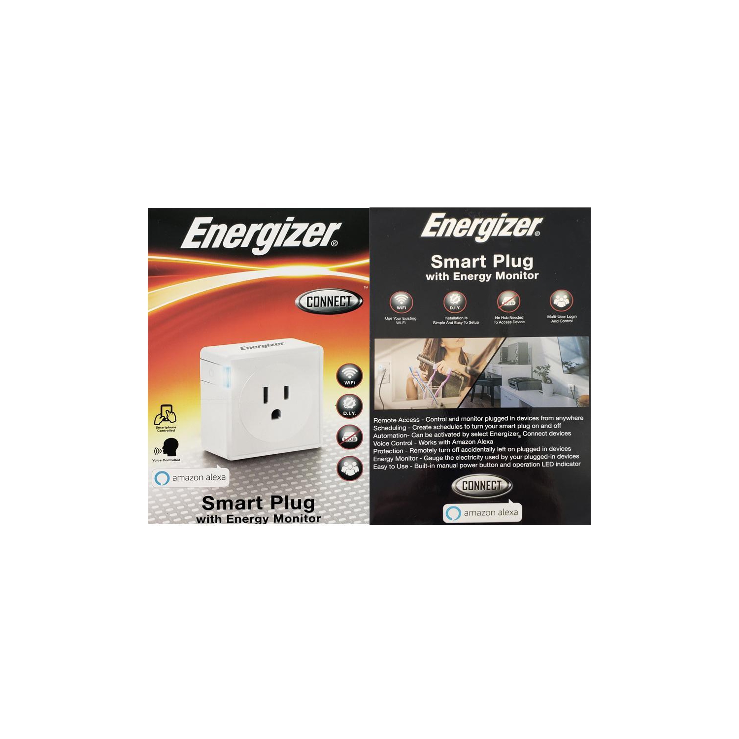 Energizer Connect EIE3-1001-WHT Smart Plug Amazon Alexa compatible