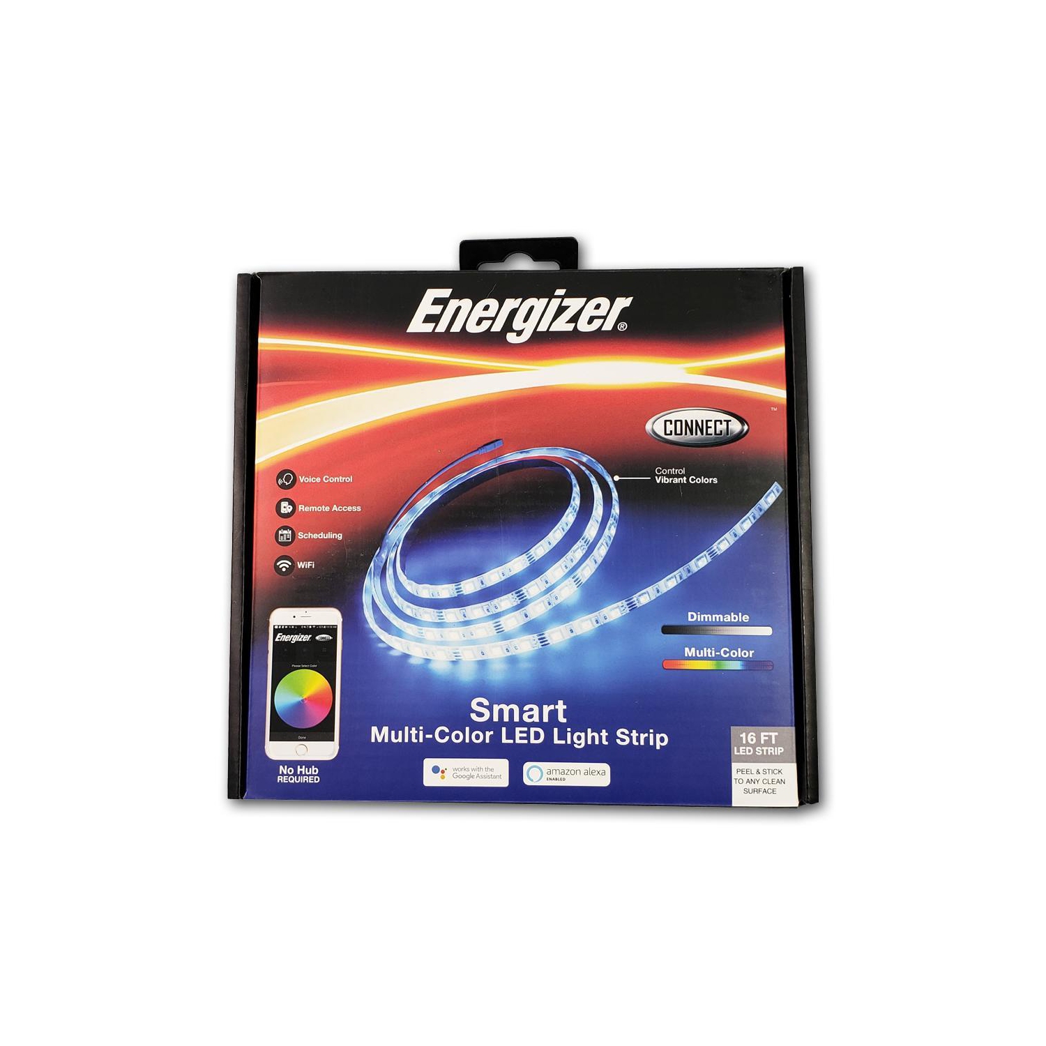 Energizer Connect EOS2-1001-WHT Smart Multi-Color LED Light Strip