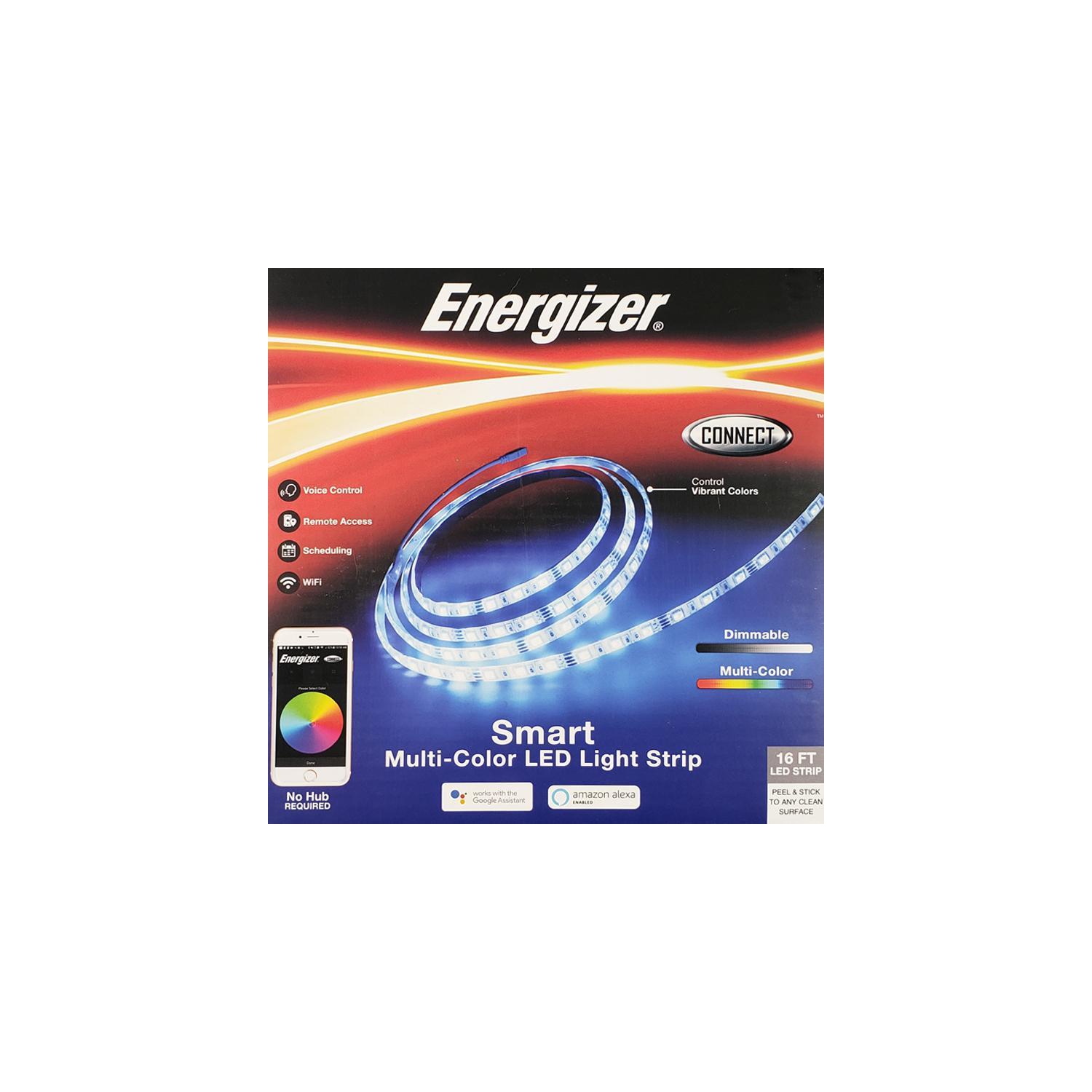 Energizer Connect EOS2-1001-WHT Smart Multi-Color LED Light Strip