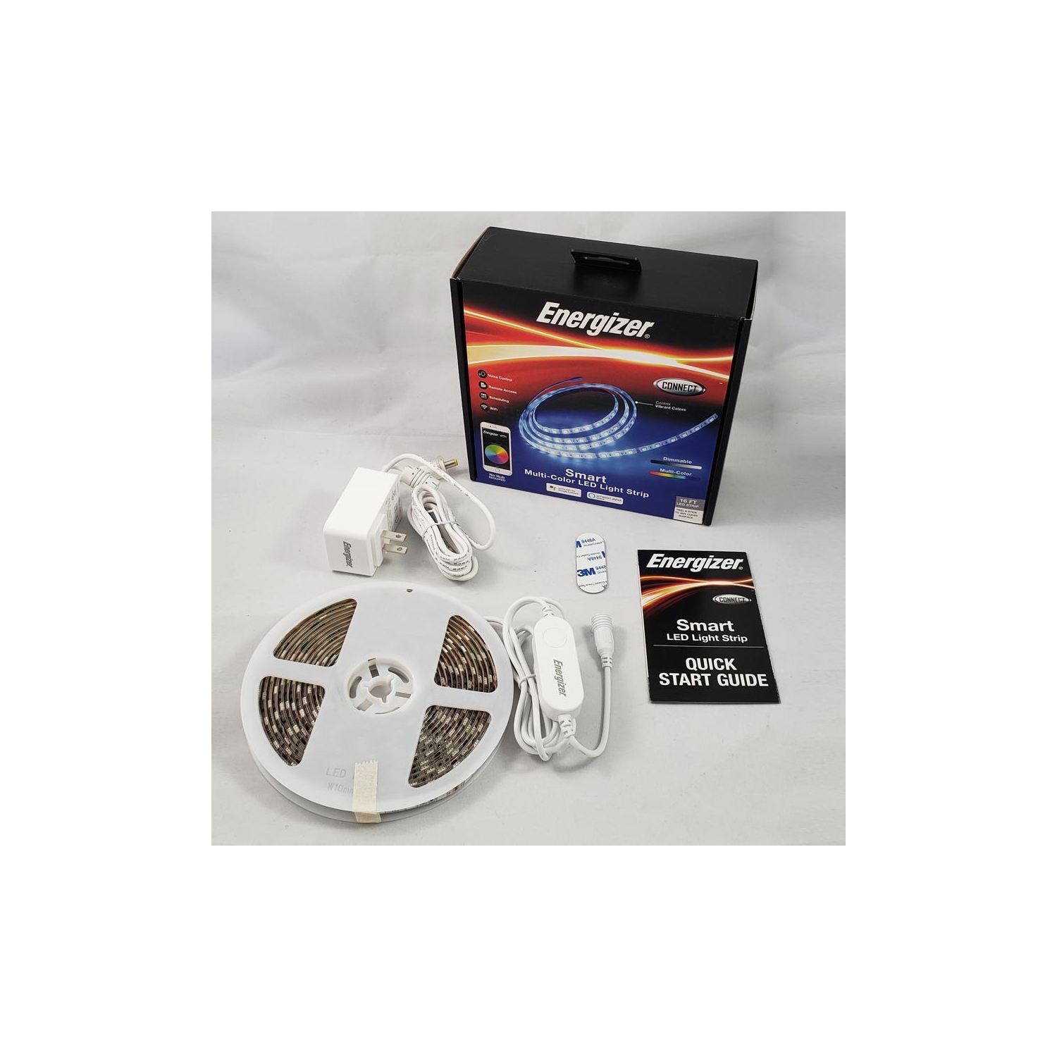 Energizer Connect EOS2-1001-WHT Smart Multi-Color LED Light Strip