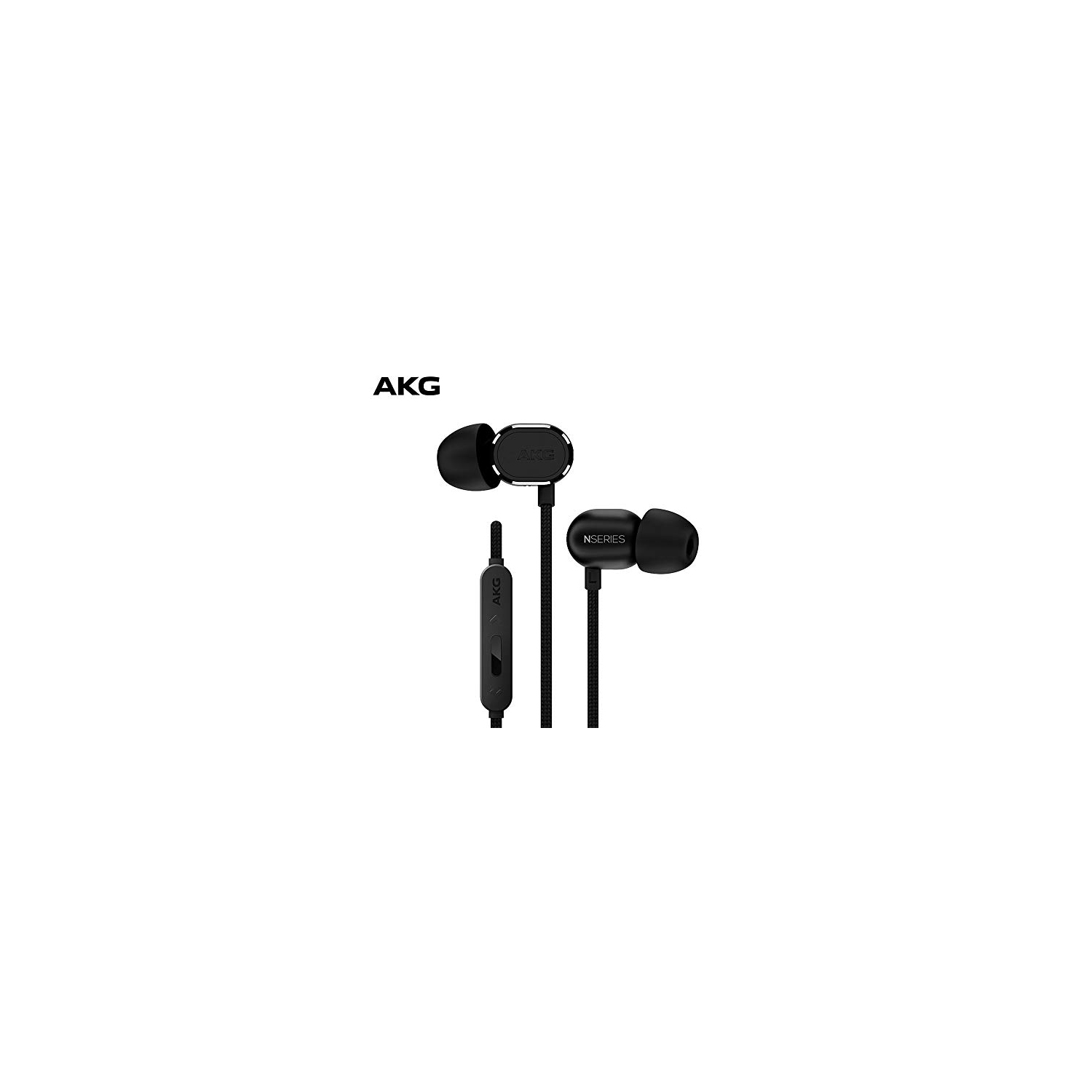AKG N20UBLK Reference Class In-Ear Headphones with 3 Button Universal Remote, Black