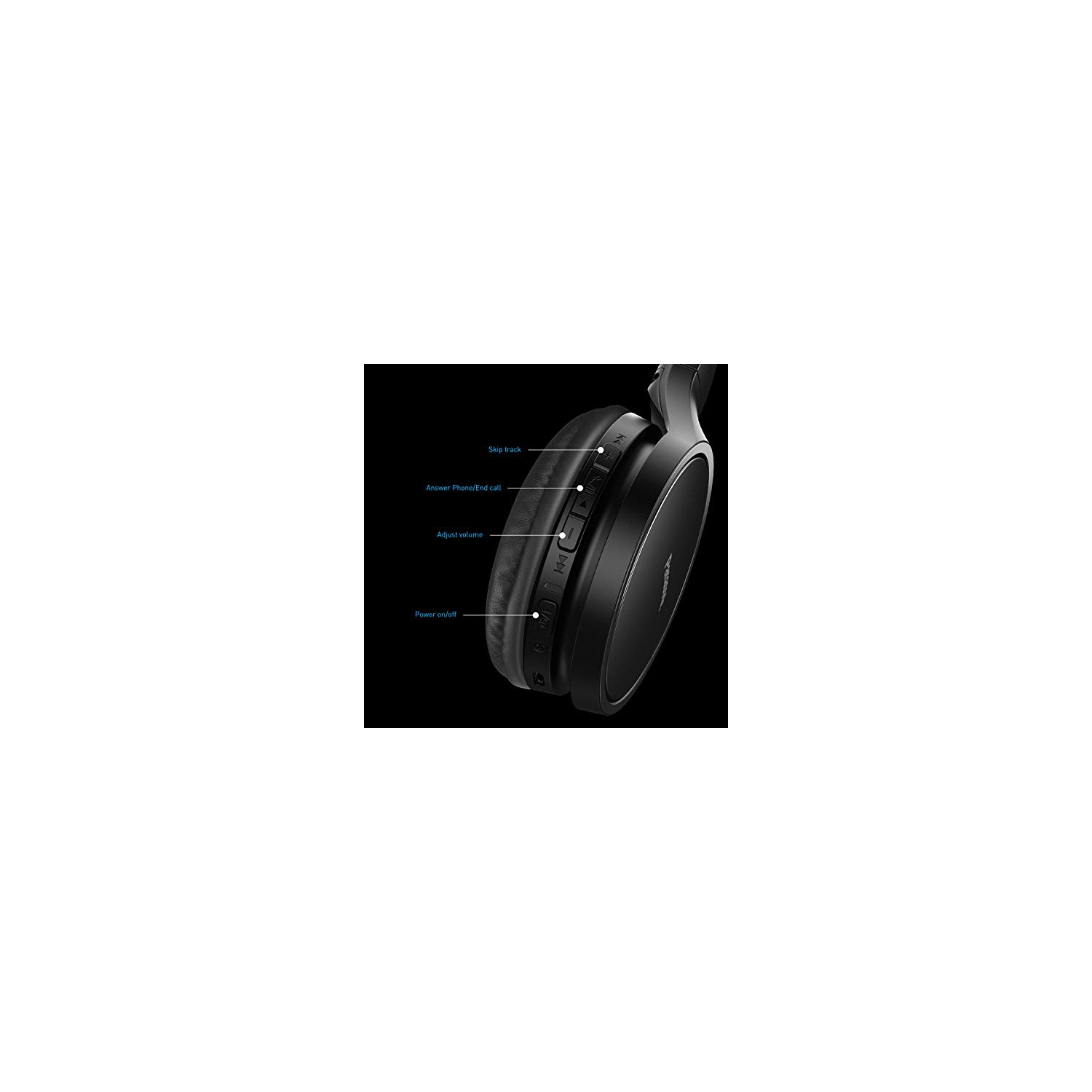 Panasonic On-Ear Premium Stereo Headphones, Rp-HF400BK, Black