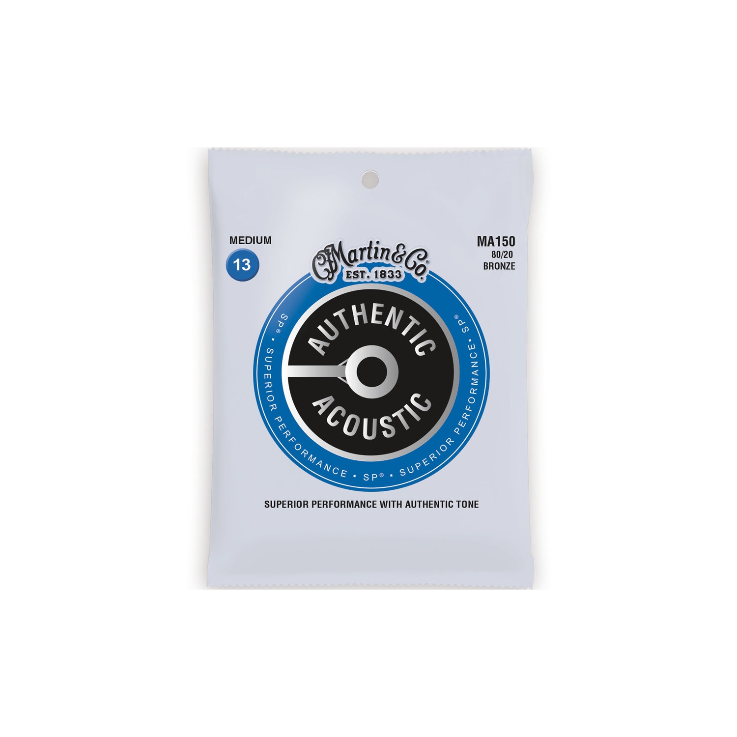 Martin Authentic SP Acoustic Guitar Strings - 80/20, Medium