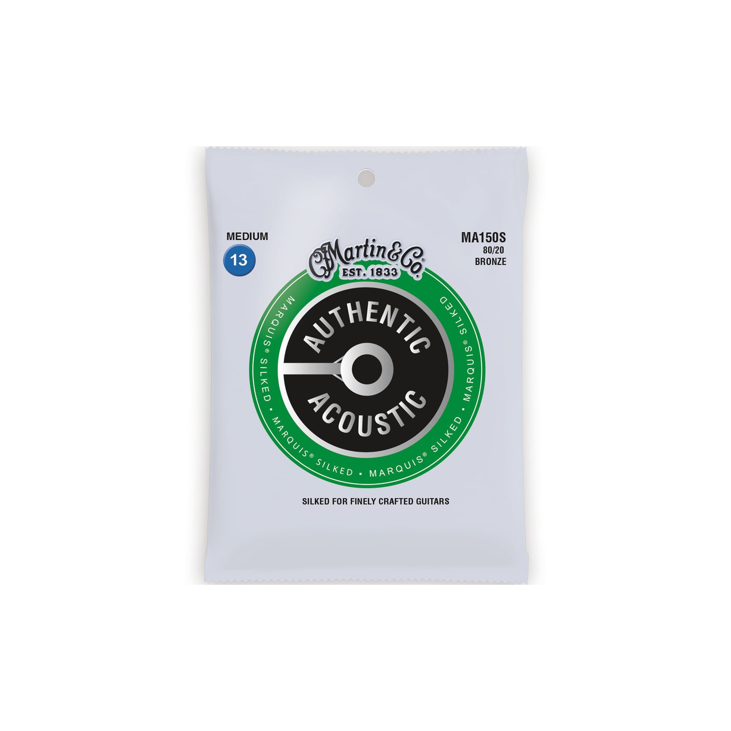 Martin Authentic Marquis Silked Acoustic Guitar Strings - 80/20, Medium