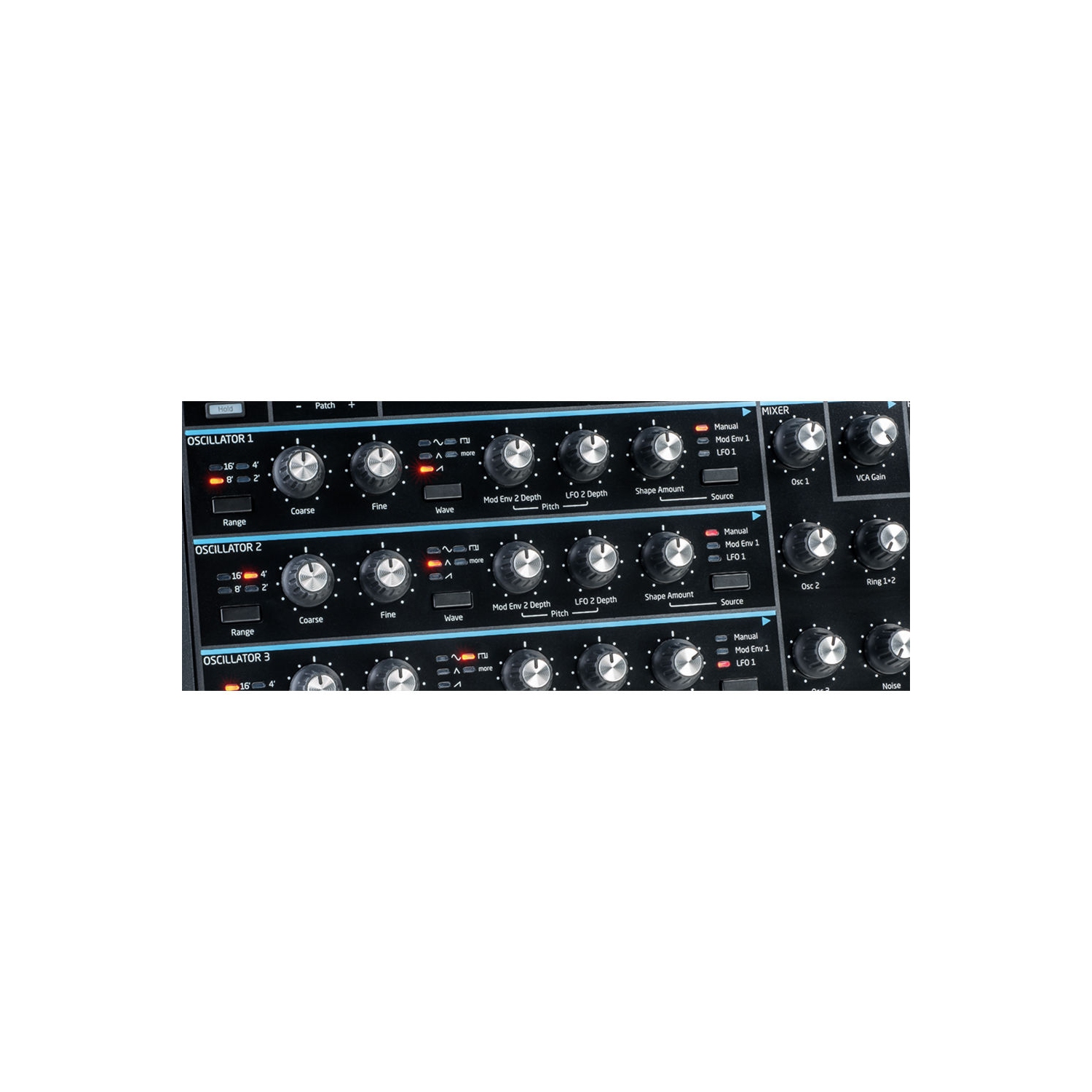 Synthétiseur polyphonique de bureau à 8 voix Peak de novation