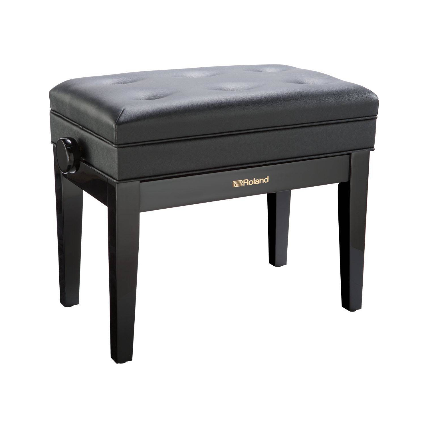 Roland RPB-400PE Adjustable Piano Bench with Storage - Polished Ebony
