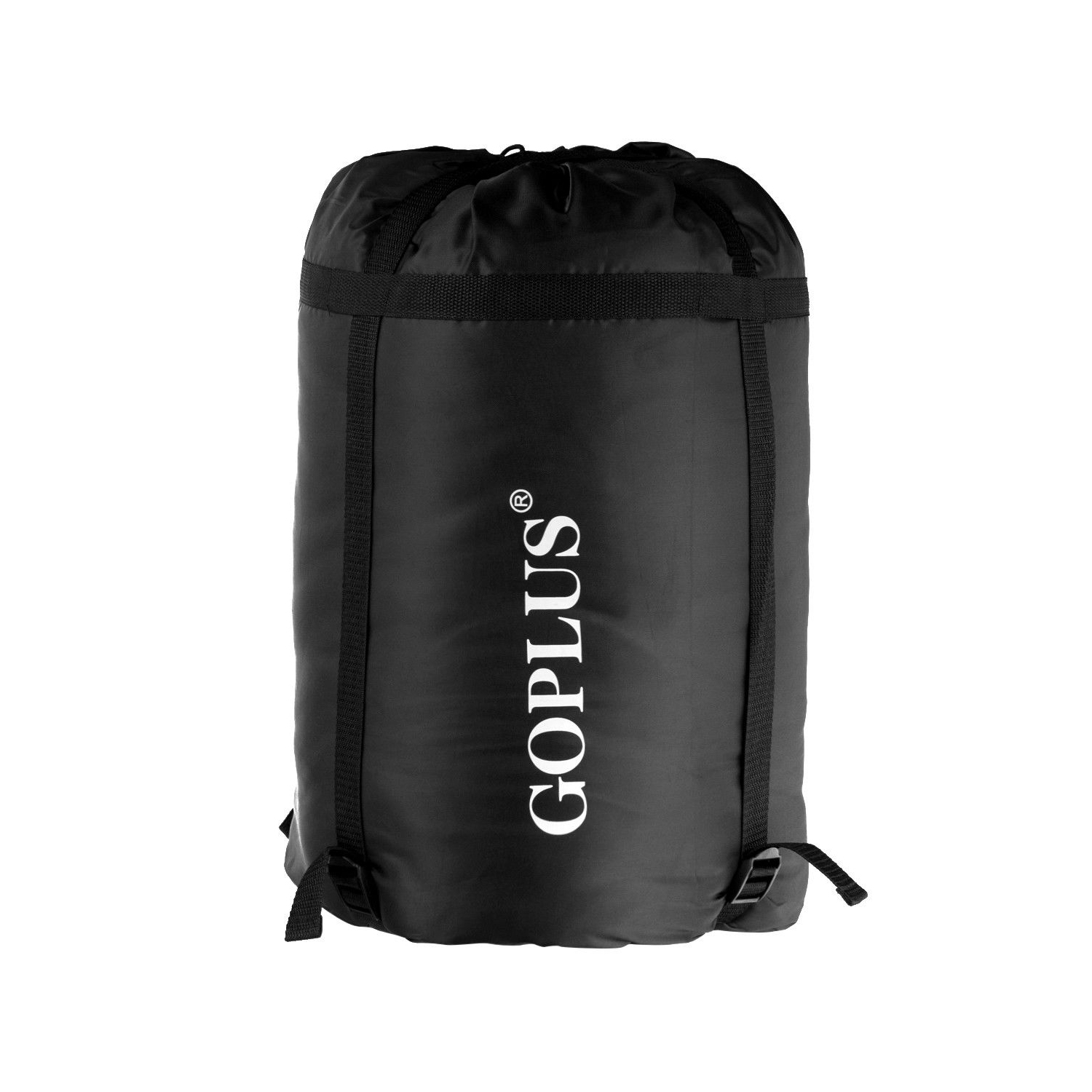 COSTWAY Sac de Couchage de 2 Personnes avec 2 Oreiller + Sac de Transport Résistant au Vent et Imperméable pour Camping Randonnée Pédestrex150cm
