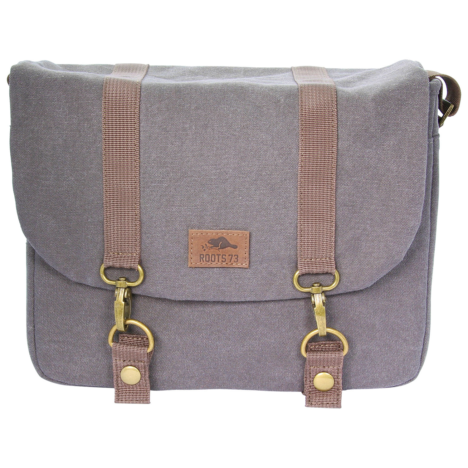 Étui Flannel pour appareil photo reflex de Roots - Gris/Brun