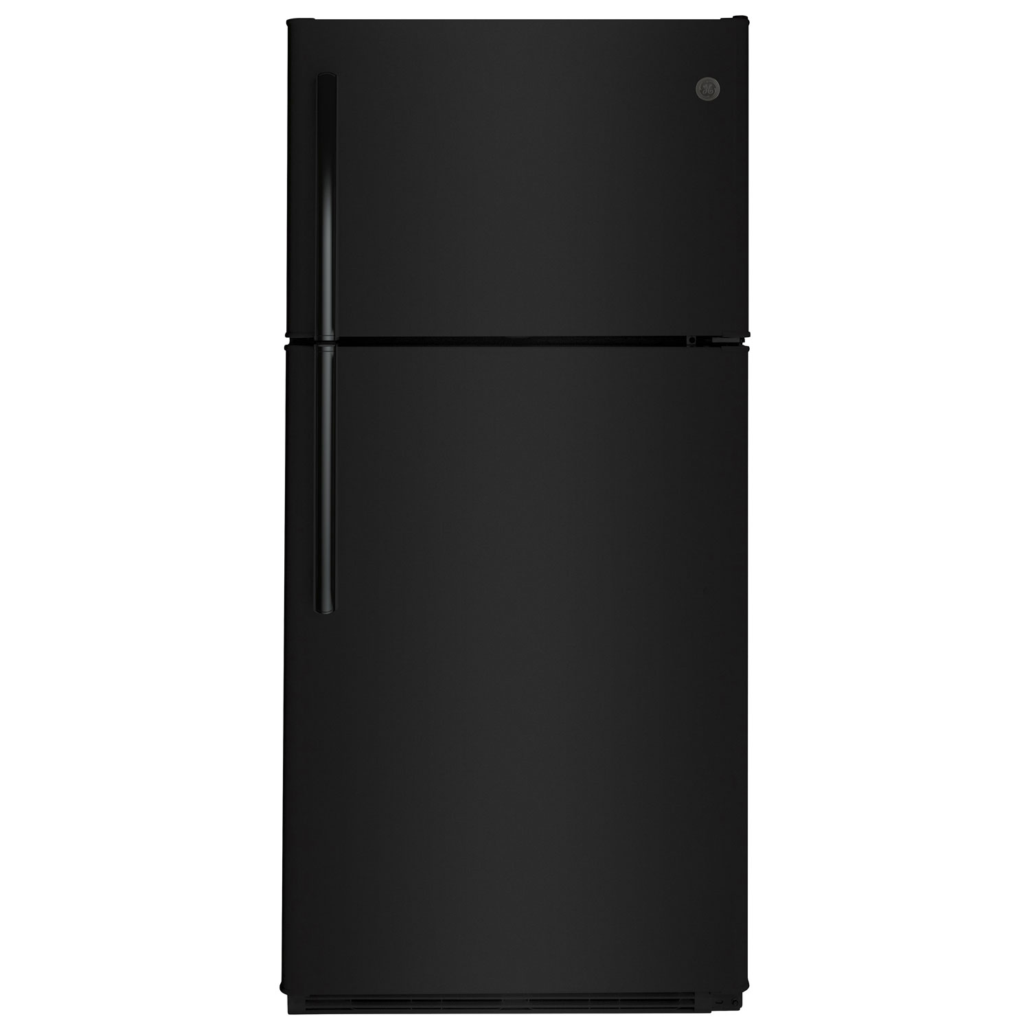 GE 30" 18 Cu. Ft. Top Freezer Refrigerator with LED Lighting - Black