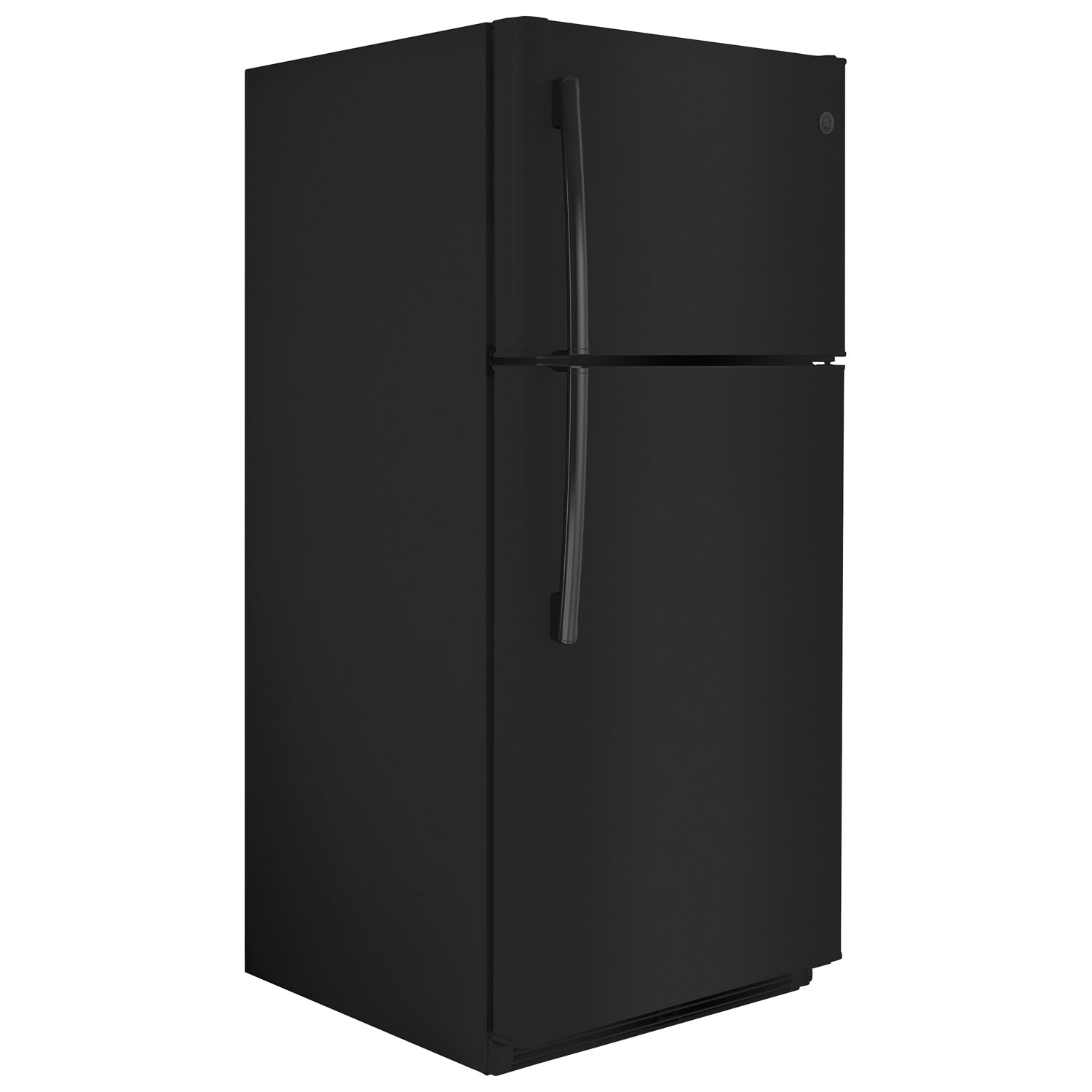GE 30" 18 Cu. Ft. Top Freezer Refrigerator with LED Lighting - Black